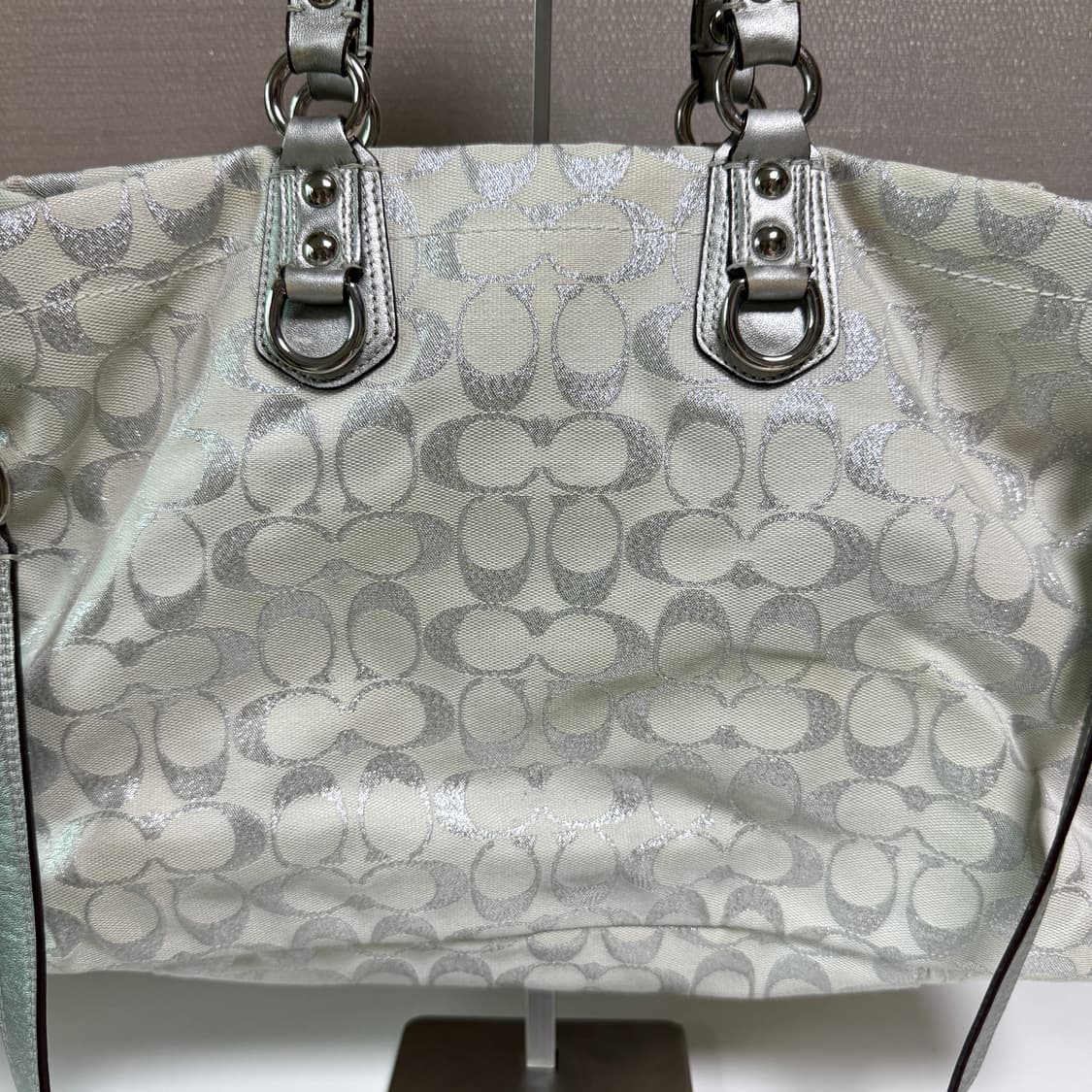 코치 Y2k 실버 펄 갸루 숄더(투웨이 상태굿) 상품이미지4