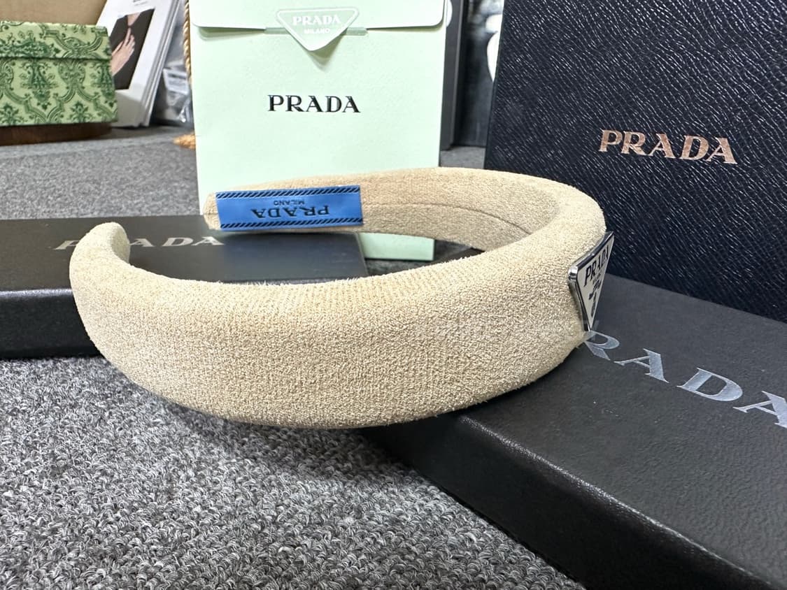 프라다 헤어밴드 브라운 상품이미지5