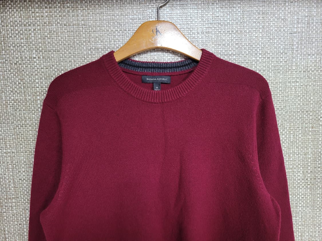 M 100사이즈 바나나리퍼블릭 WOOL 니트 아메카지  상품이미지2