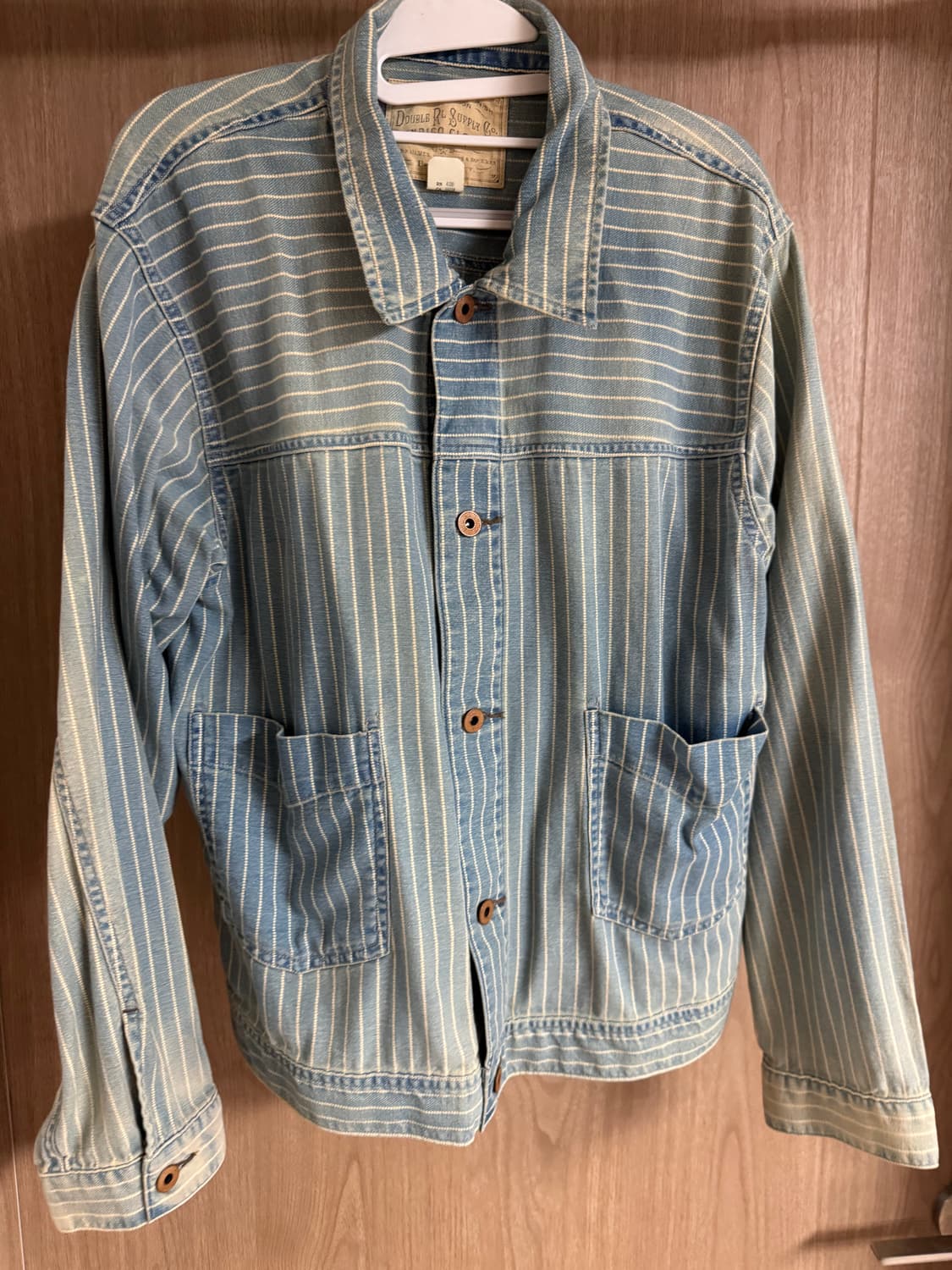 더블알엘(RRL) 인디고 스트라이프 트윌 재킷 L사이즈 상품이미지2