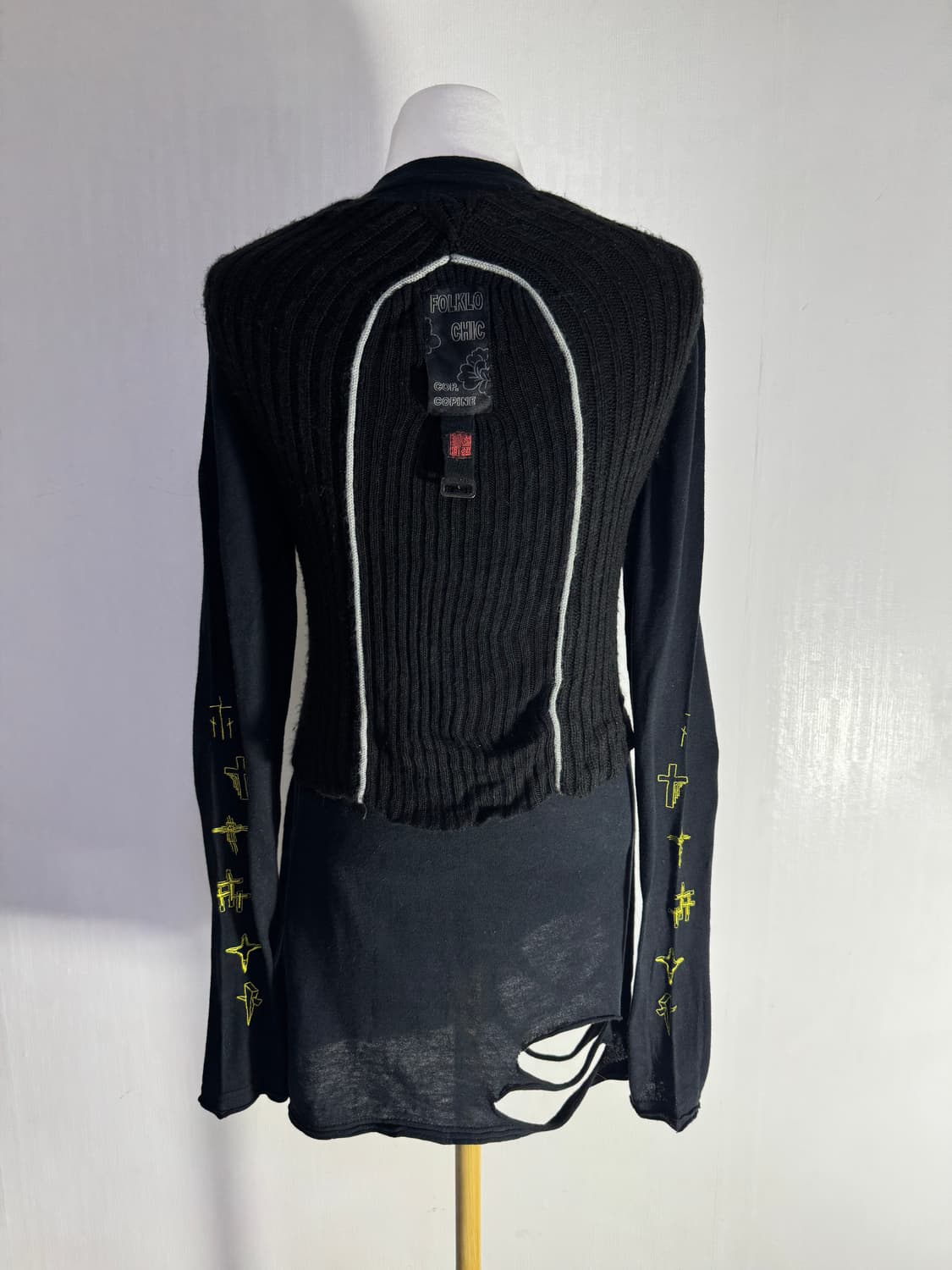 Cop copine 테크니컬 니트 베스트 y2k 상품이미지2