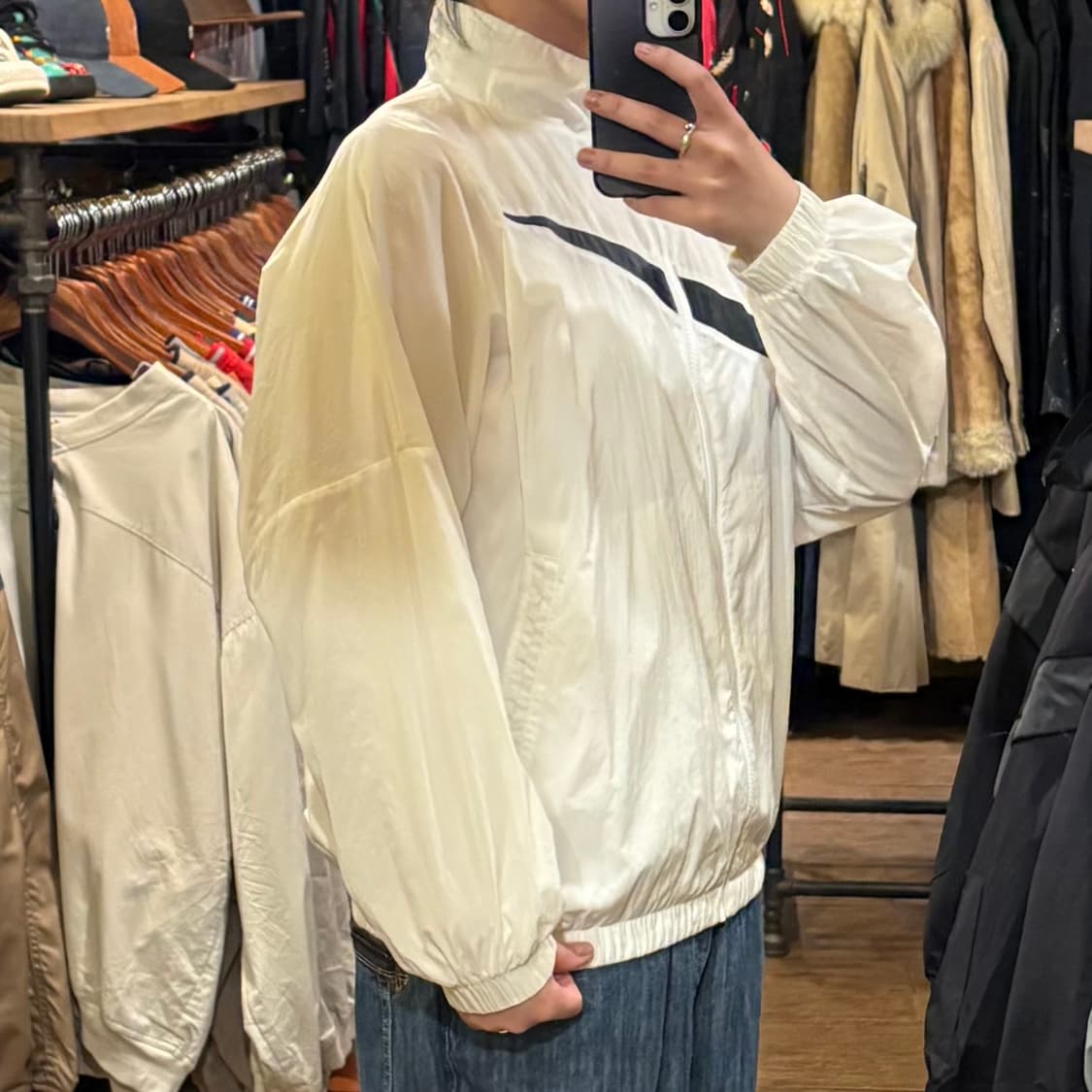 [HI] Nike 나이키 바람막이 화이트 상품이미지4