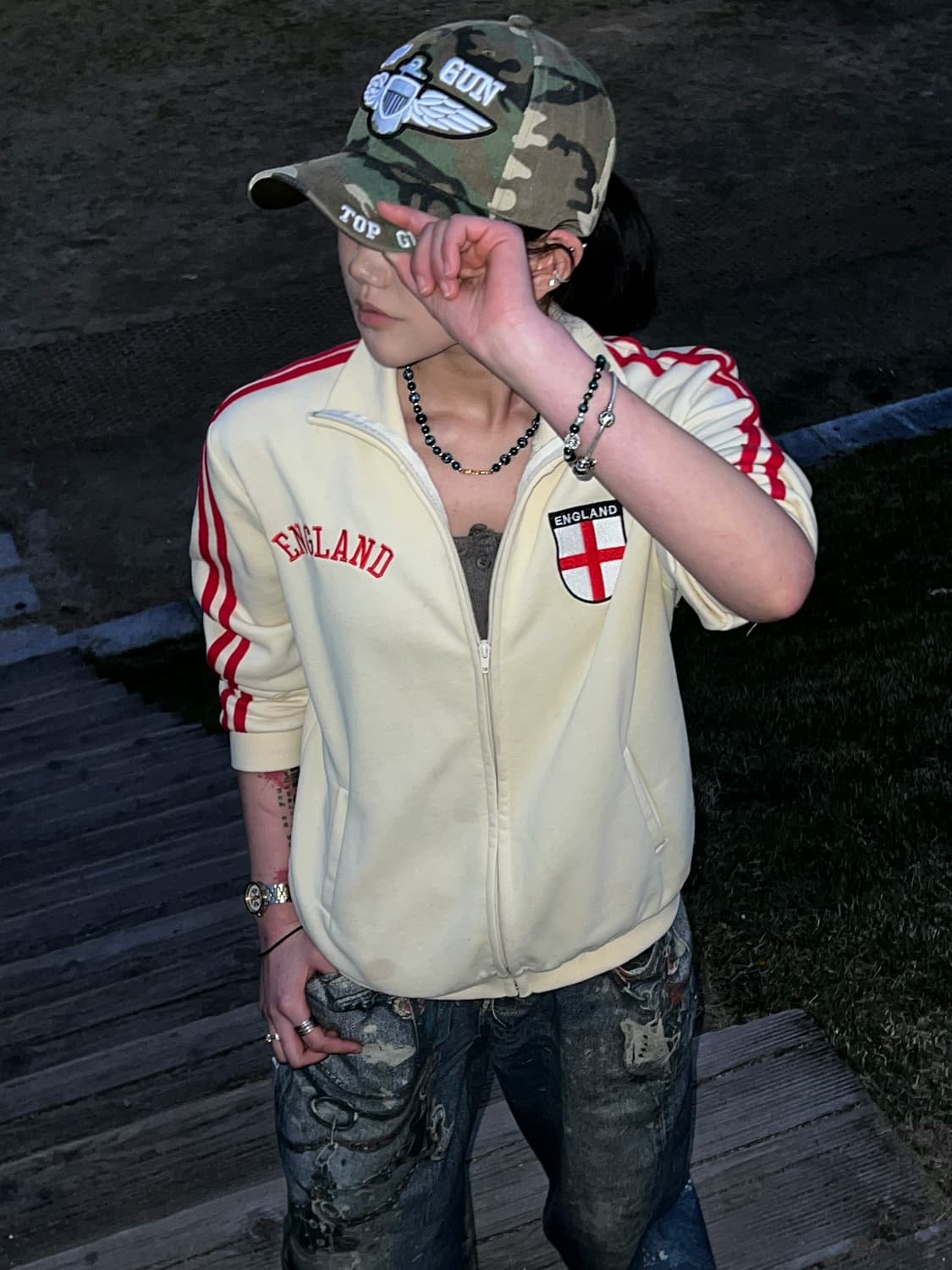 핸드메이드 원석 포인트 목걸이 상품이미지2