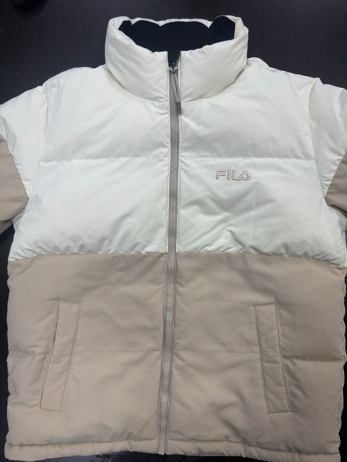 휠라 FILA 패딩 화이트/베이지 상품이미지6