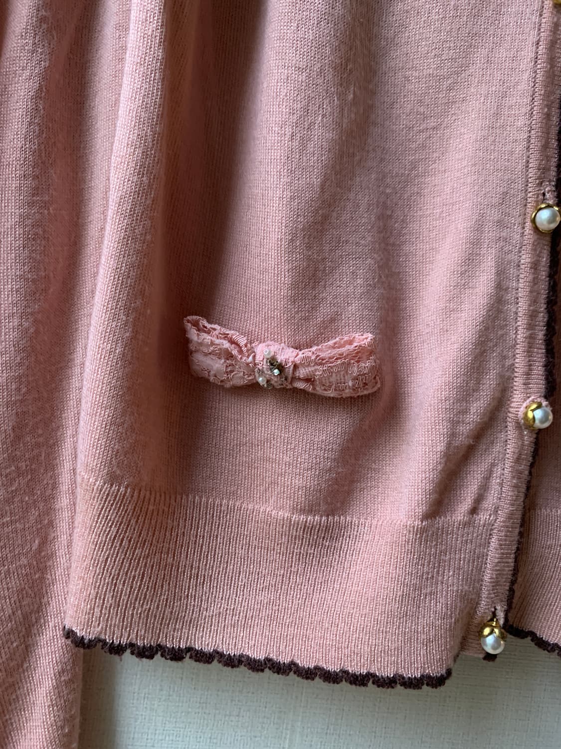 indipink petit flower pearl cardigan 상품이미지4