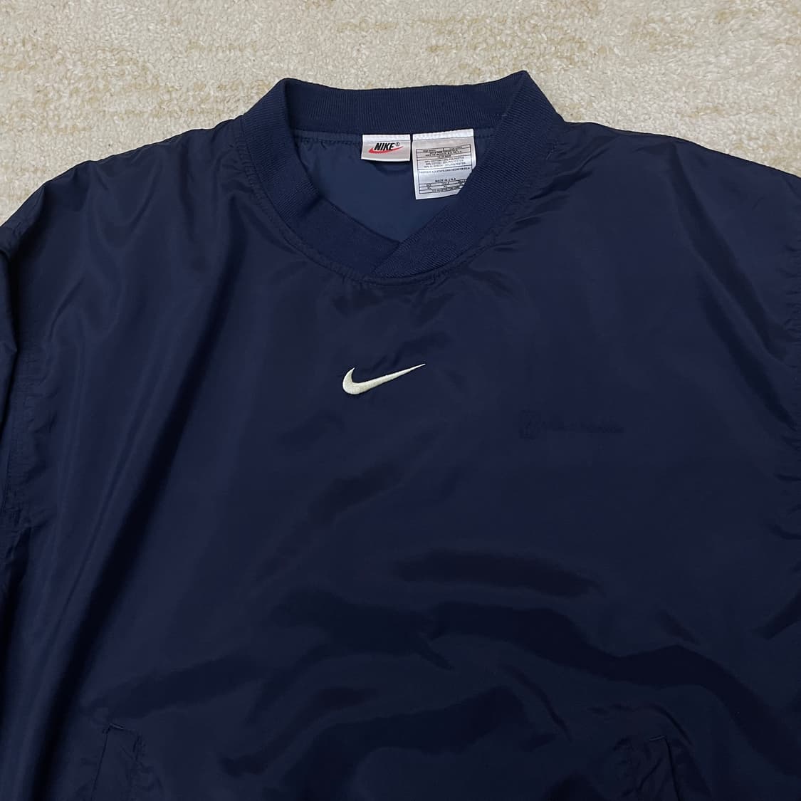 [XL] 90s made USA 나이키 풀오버 웜업 스우시 올드스쿨 자켓 상품이미지2