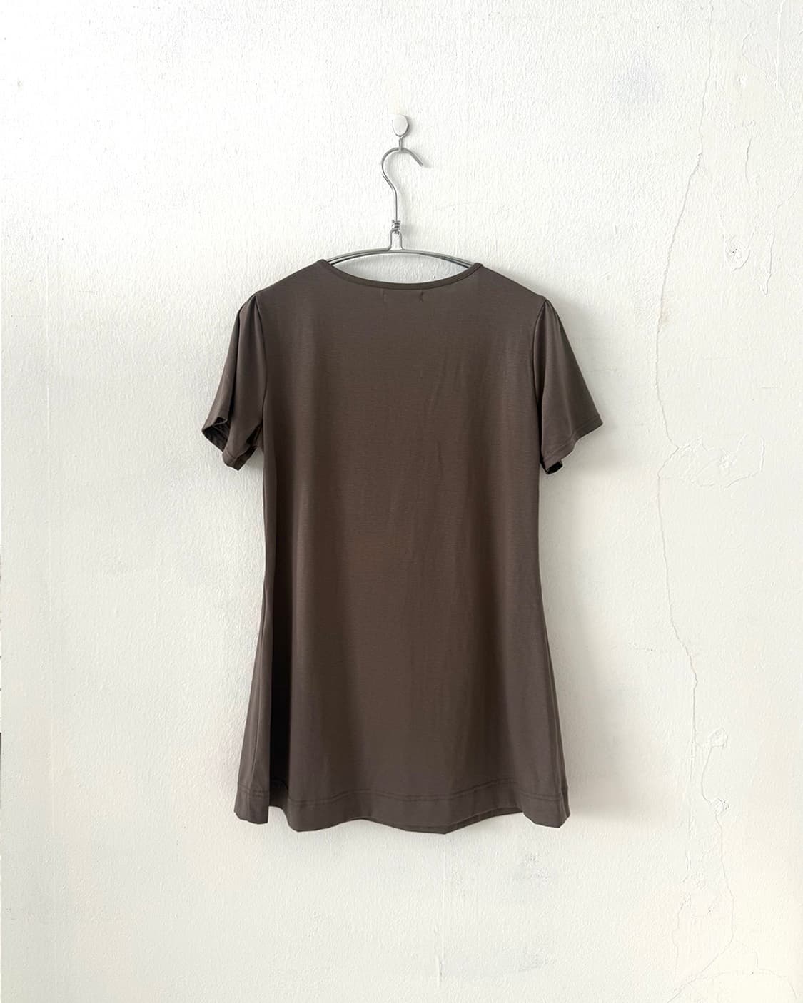 Dark Brown Ruffled Mini Dress 상품이미지10