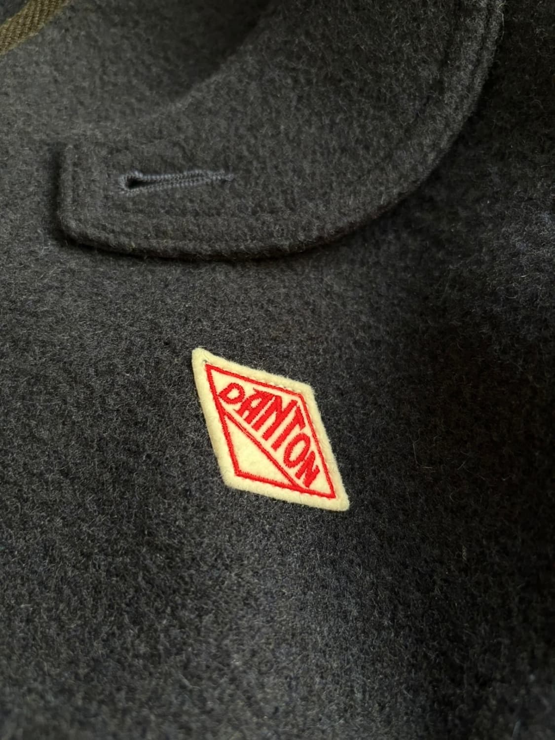 단톤 네이비 후드 울 코트 💙 상품이미지2