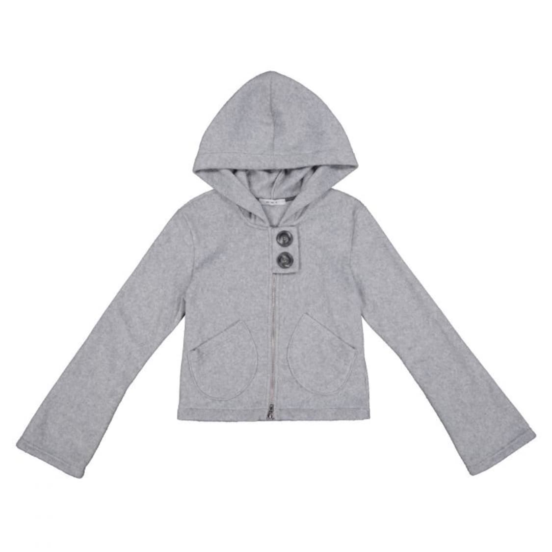 큘 포켓 플리스 후드집업 grey 상품이미지1