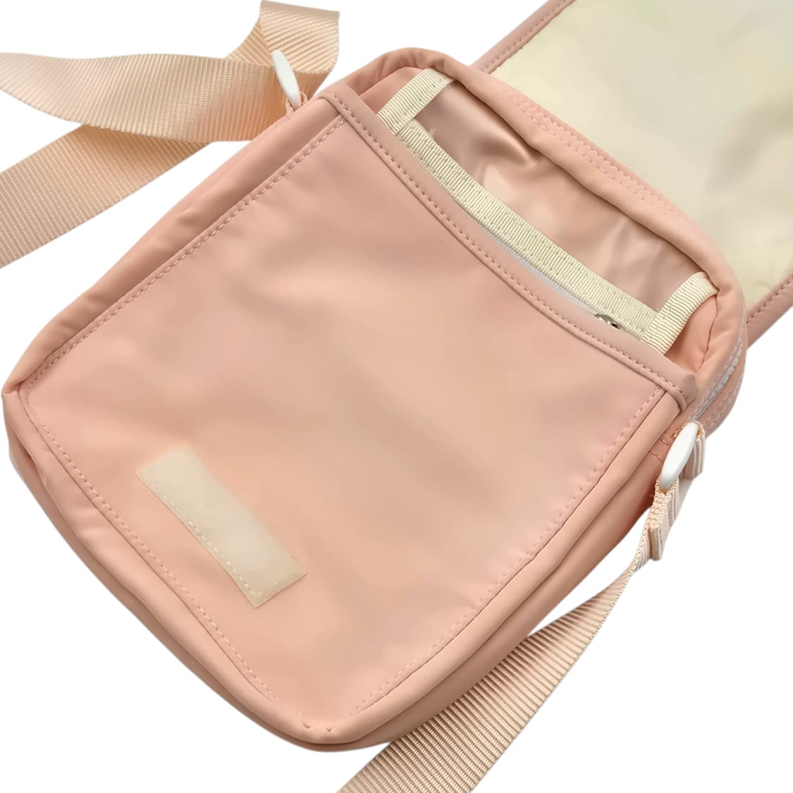 90s 꾸레쥬 베이비 핑크 스포티 숄더 크로스백 상품이미지5