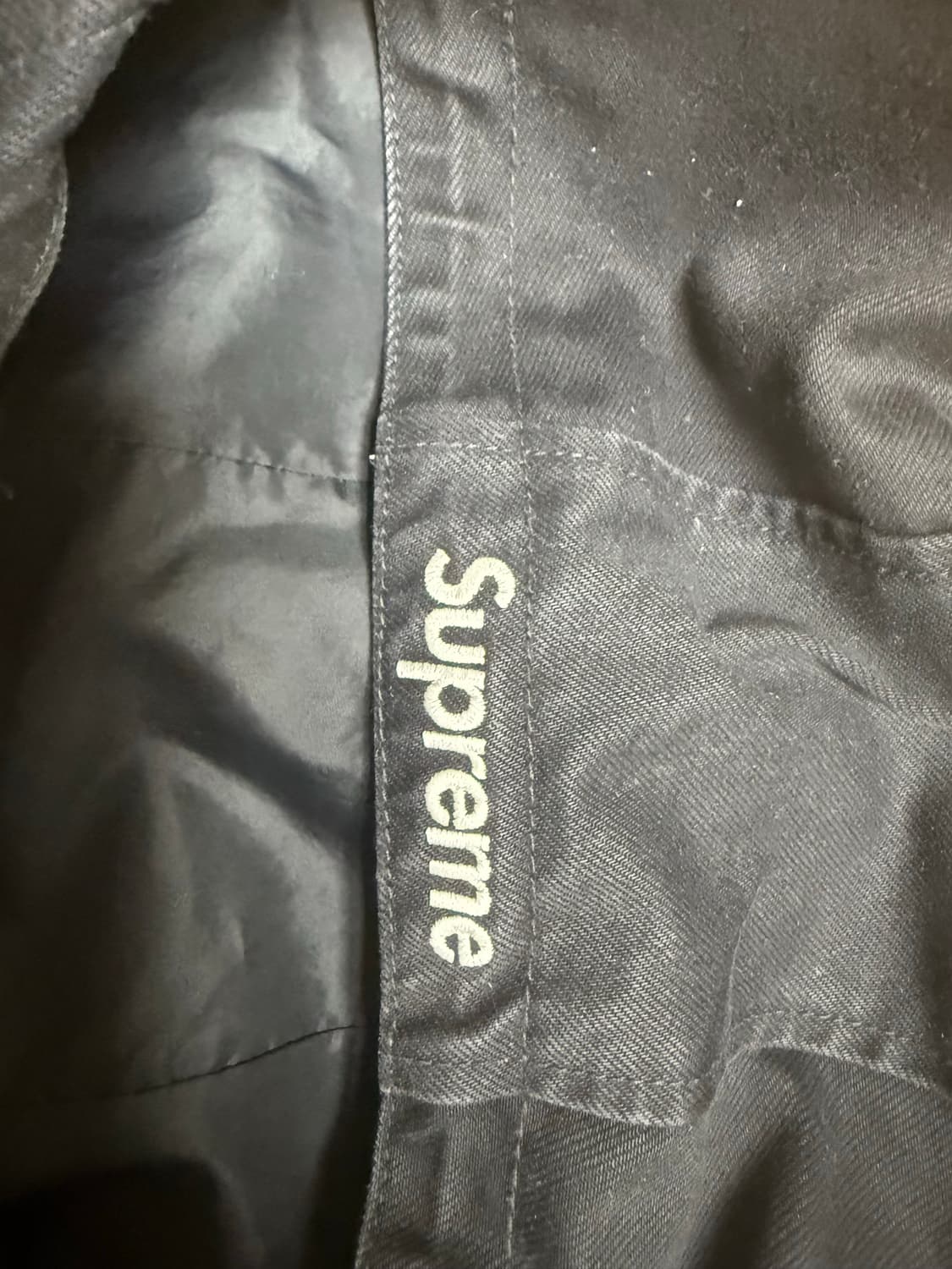 XL 슈프림 나이키 데님 풀오버 블랙 상품이미지4