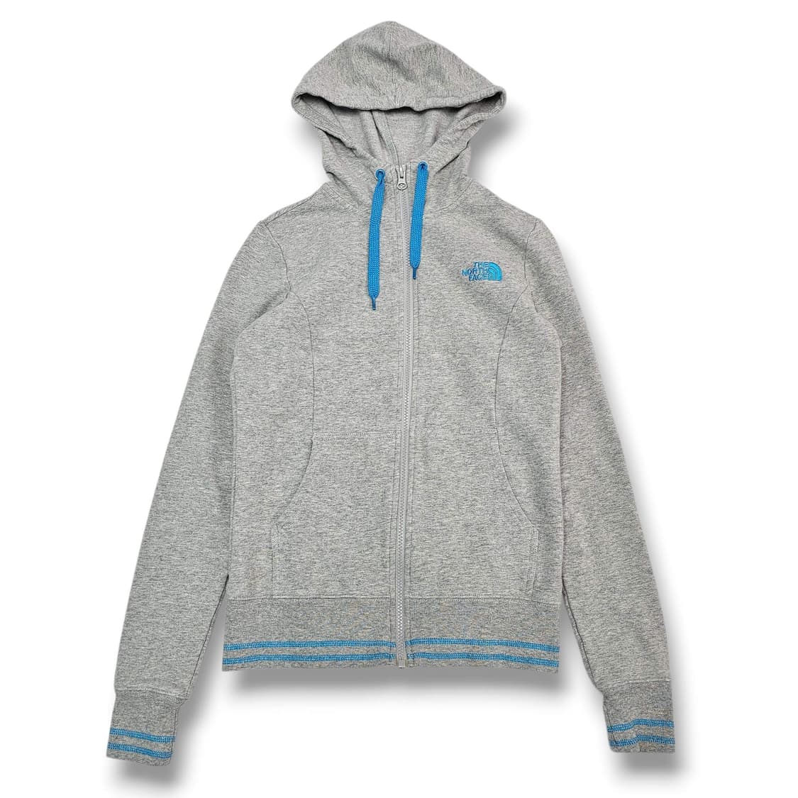  The North Face 노스페이스 그레이 블루 후드집업 상품이미지1