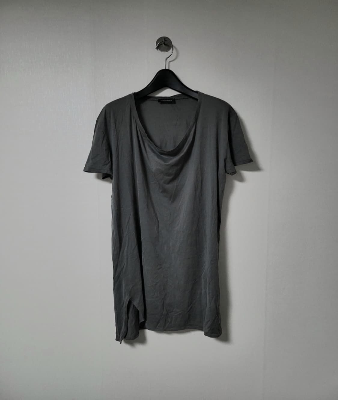 Kris van assche 레이어드 드레이핑 넥 티셔츠 상품이미지1