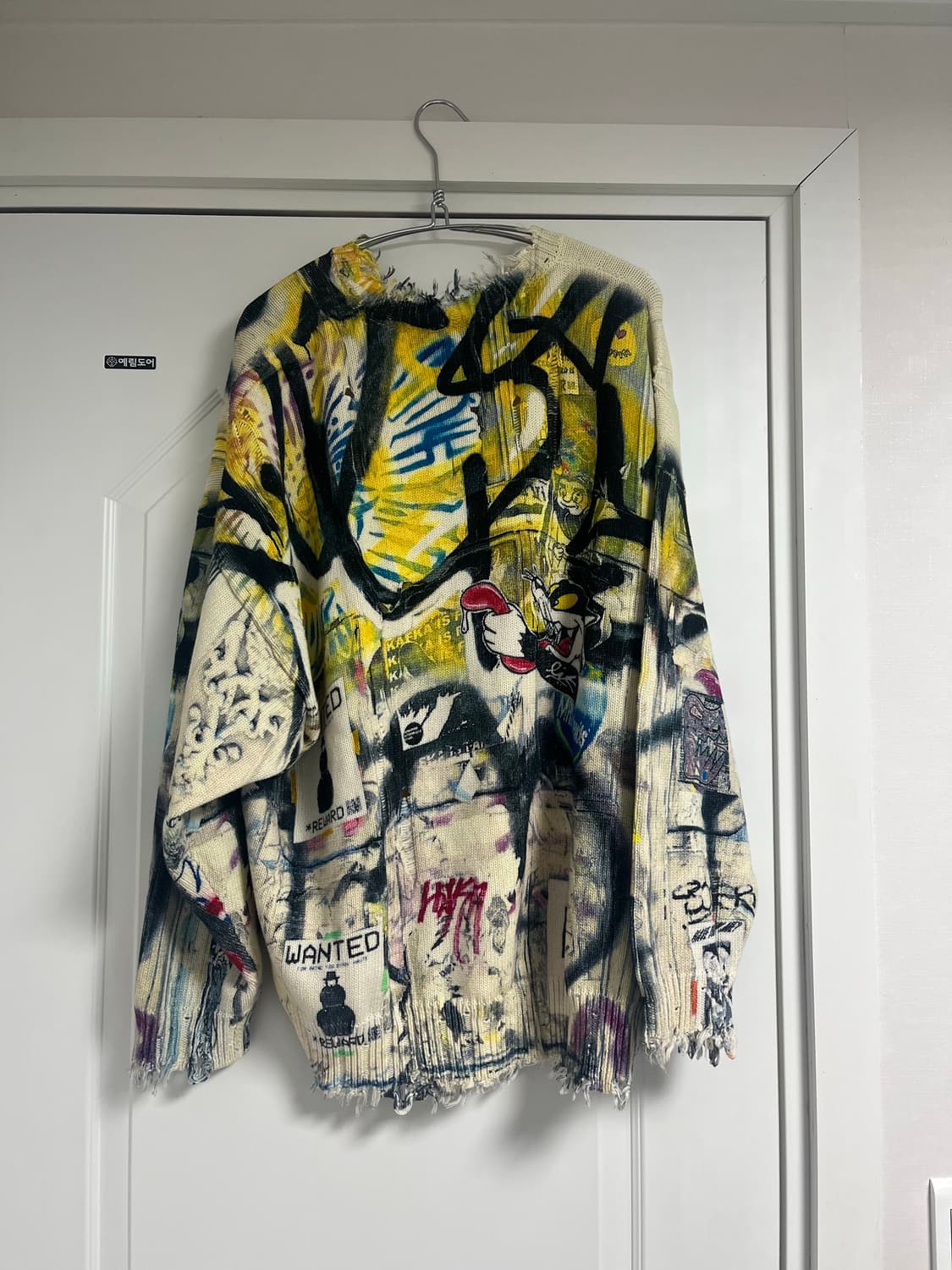 R13 그래피티 니트 L 상품이미지4