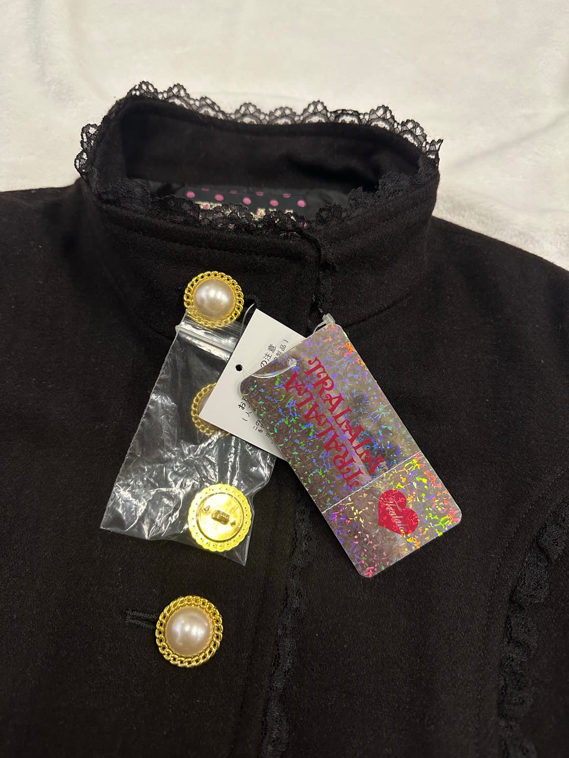 (0)트랄라라 레이스프릴 리본코트 딥브라운  상품이미지5