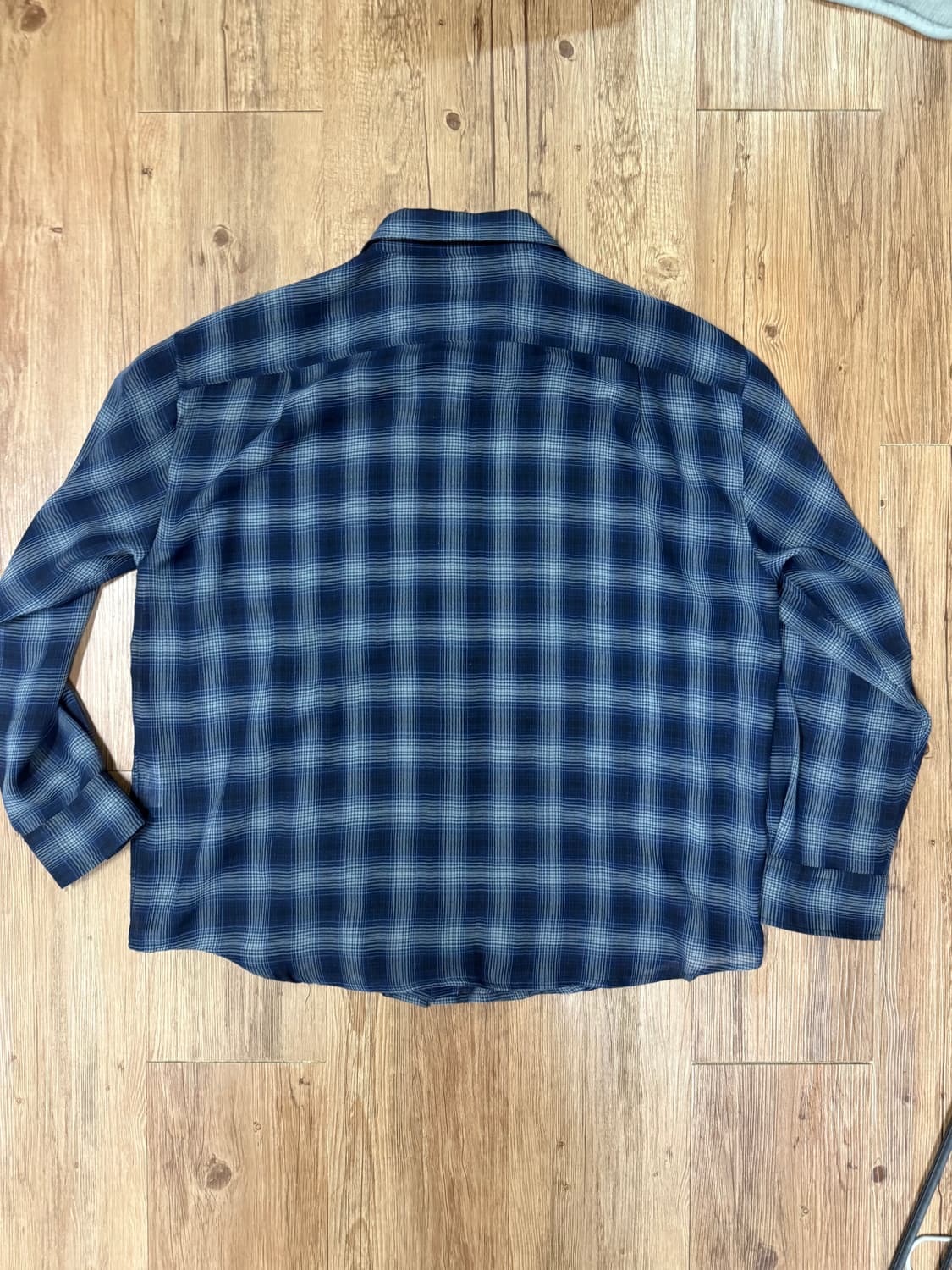 archive shirt v2 wool check blue m 상품이미지2