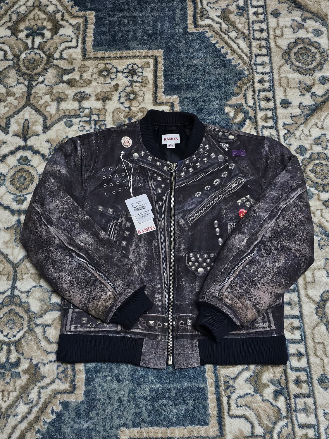 [L] 카미야 트롱 프 뢰유 프린트 자켓 상품이미지3