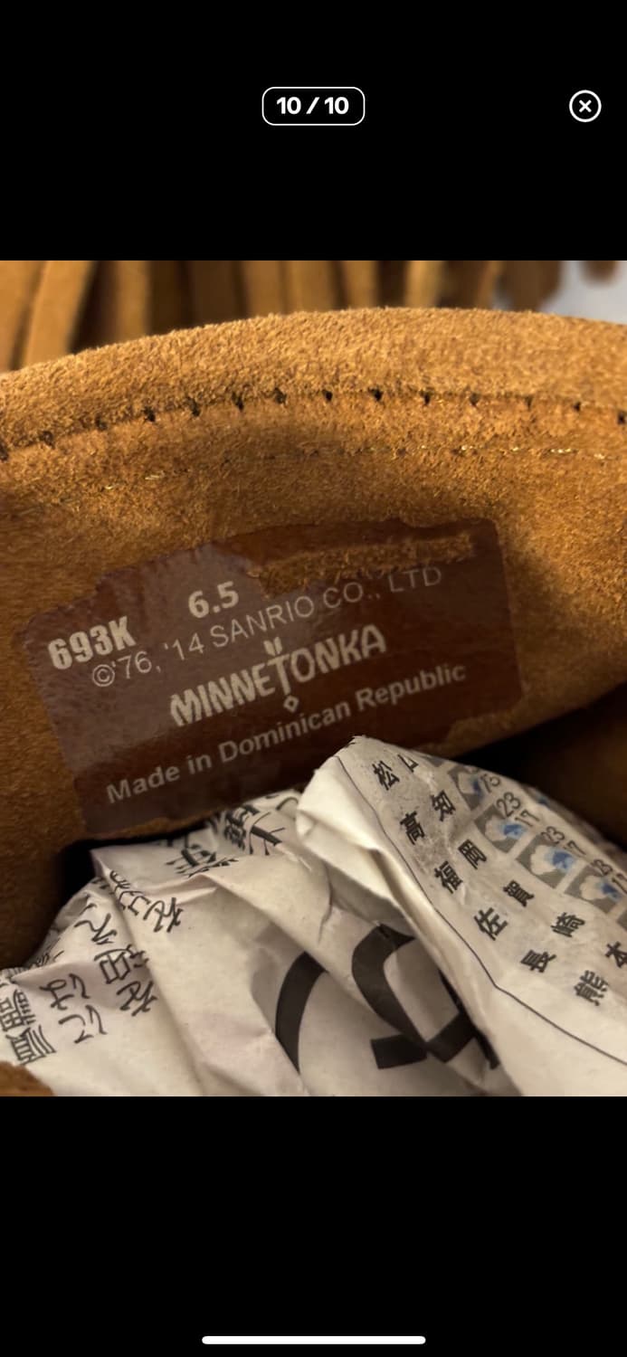 미네통카 minnetonka 헬로키티 모카신 부츠 상품이미지10