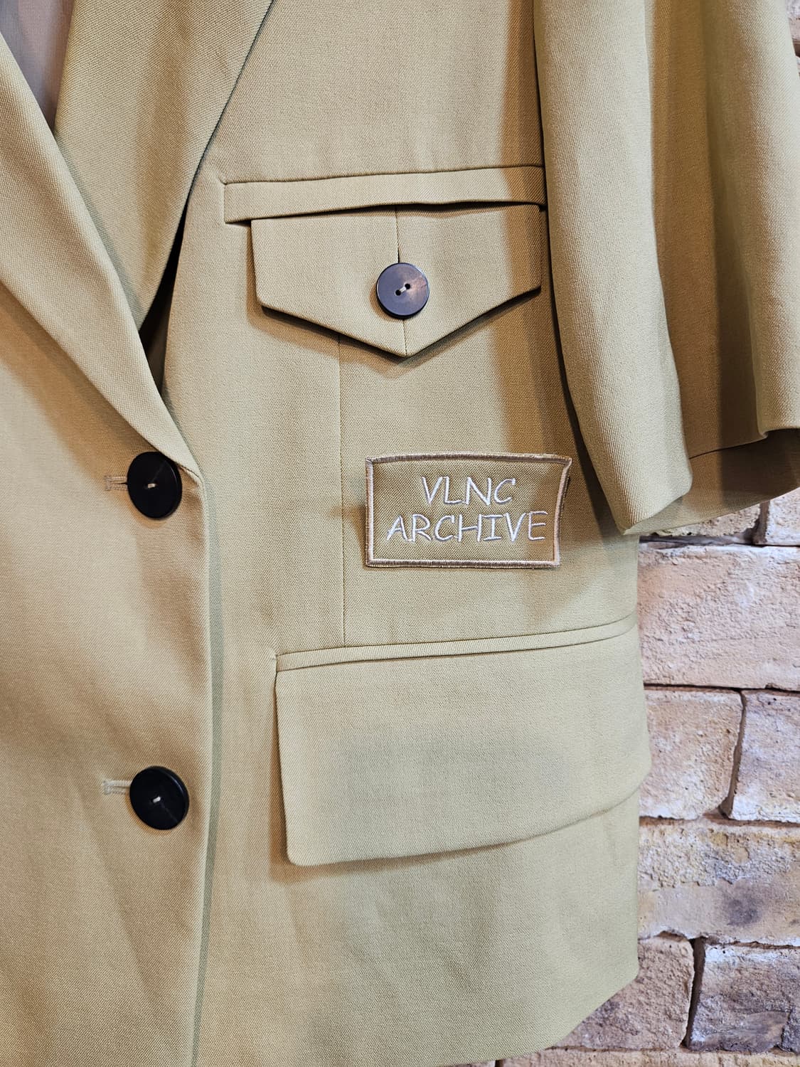 발렌시아 반팔 더블 브레스트 자켓 상품이미지3