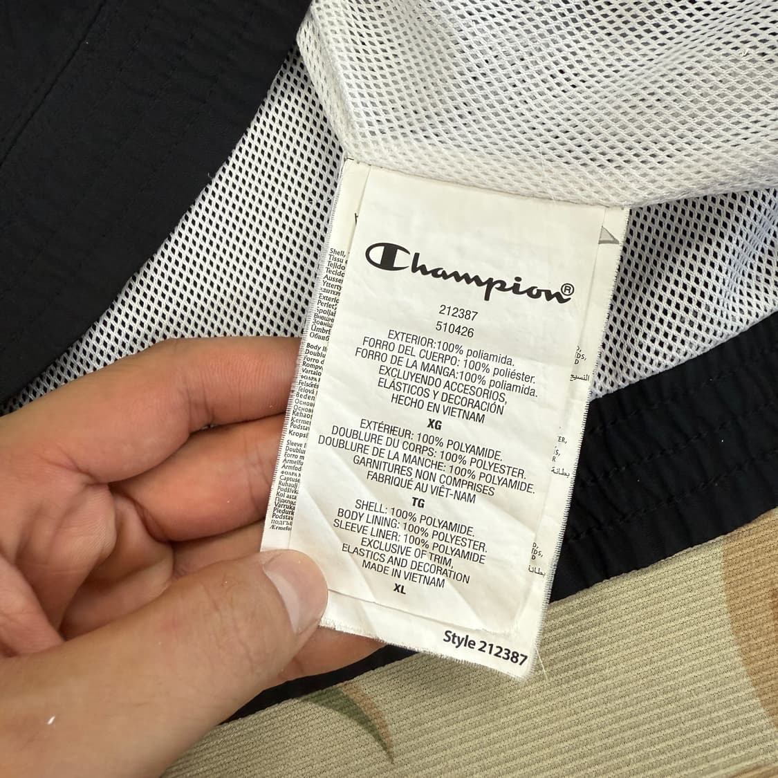 (XL)챔피언 Champion 사이드라인 바람막이 자켓 상품이미지3