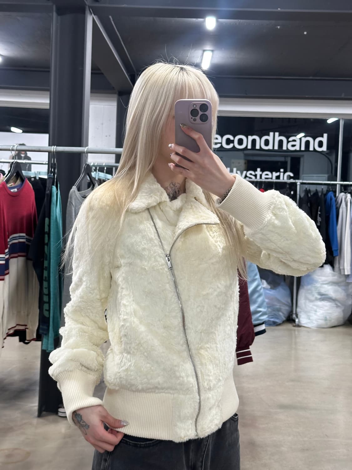 히스테릭 글래머 퍼 누빔 퍼자켓 상품이미지2