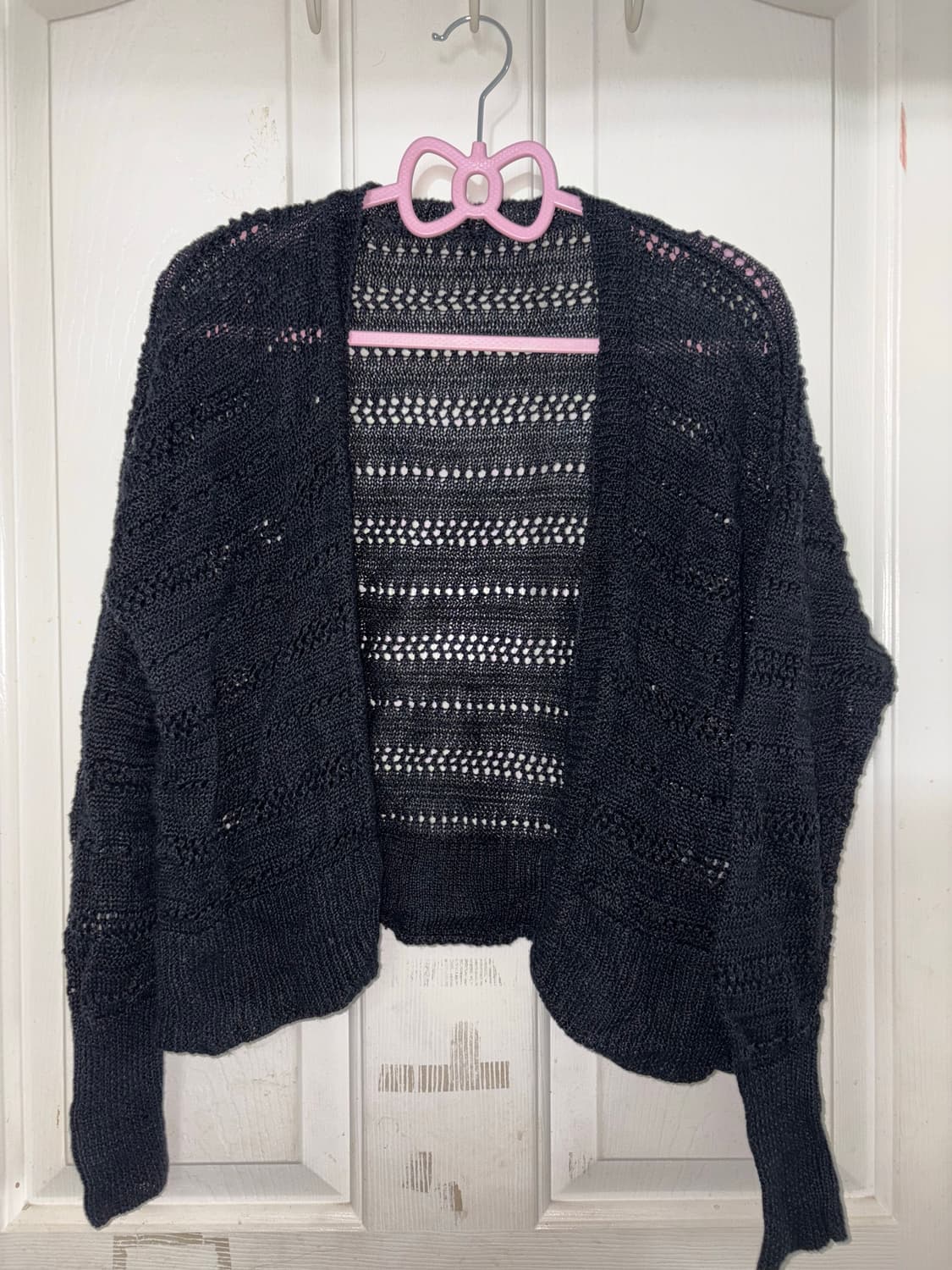 빈티지 블랙 시스루 가디건  상품이미지1