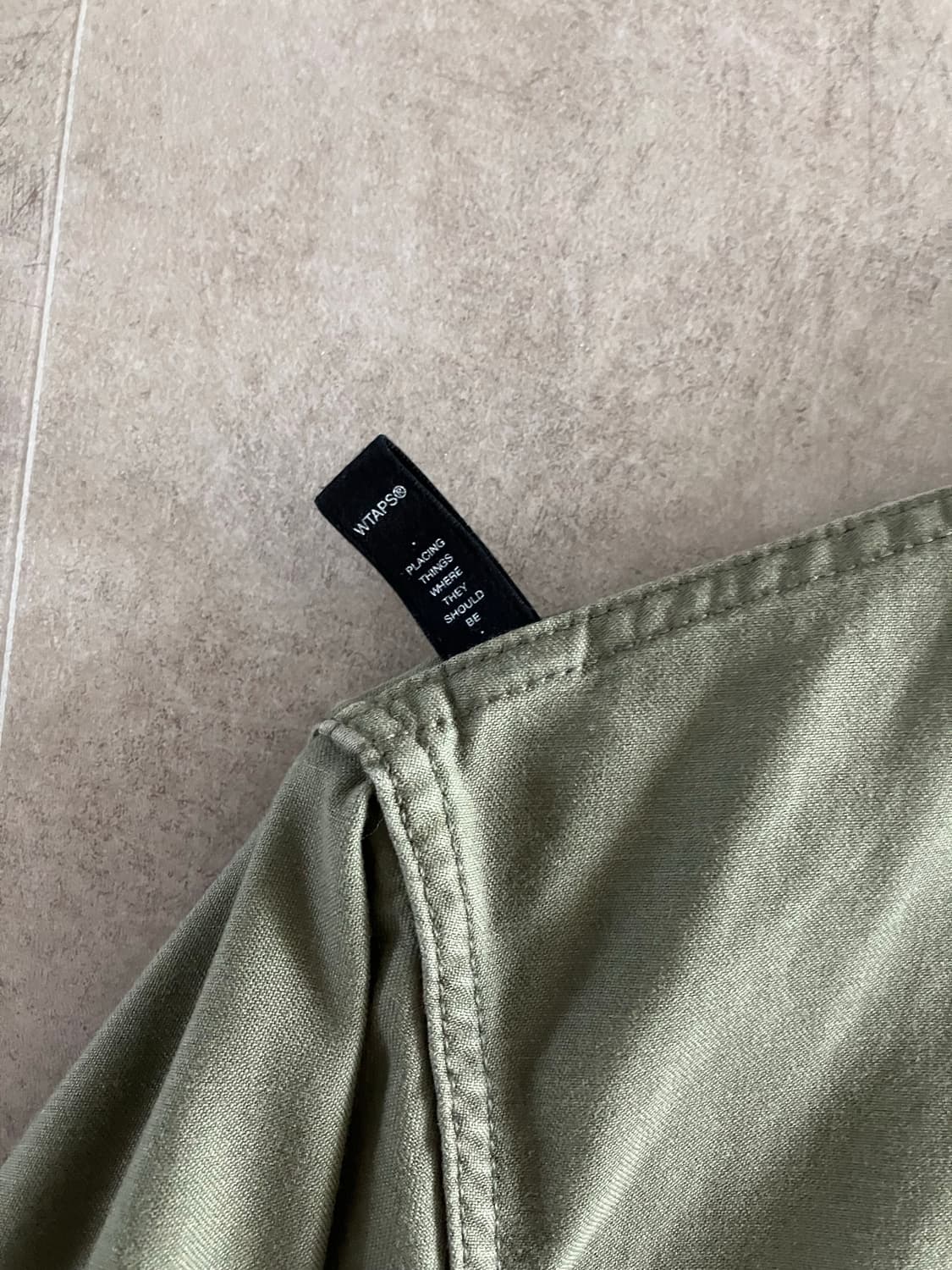 Wtaps 더블탭스 Buds 사틴 퍼티그 셔츠 상품이미지4