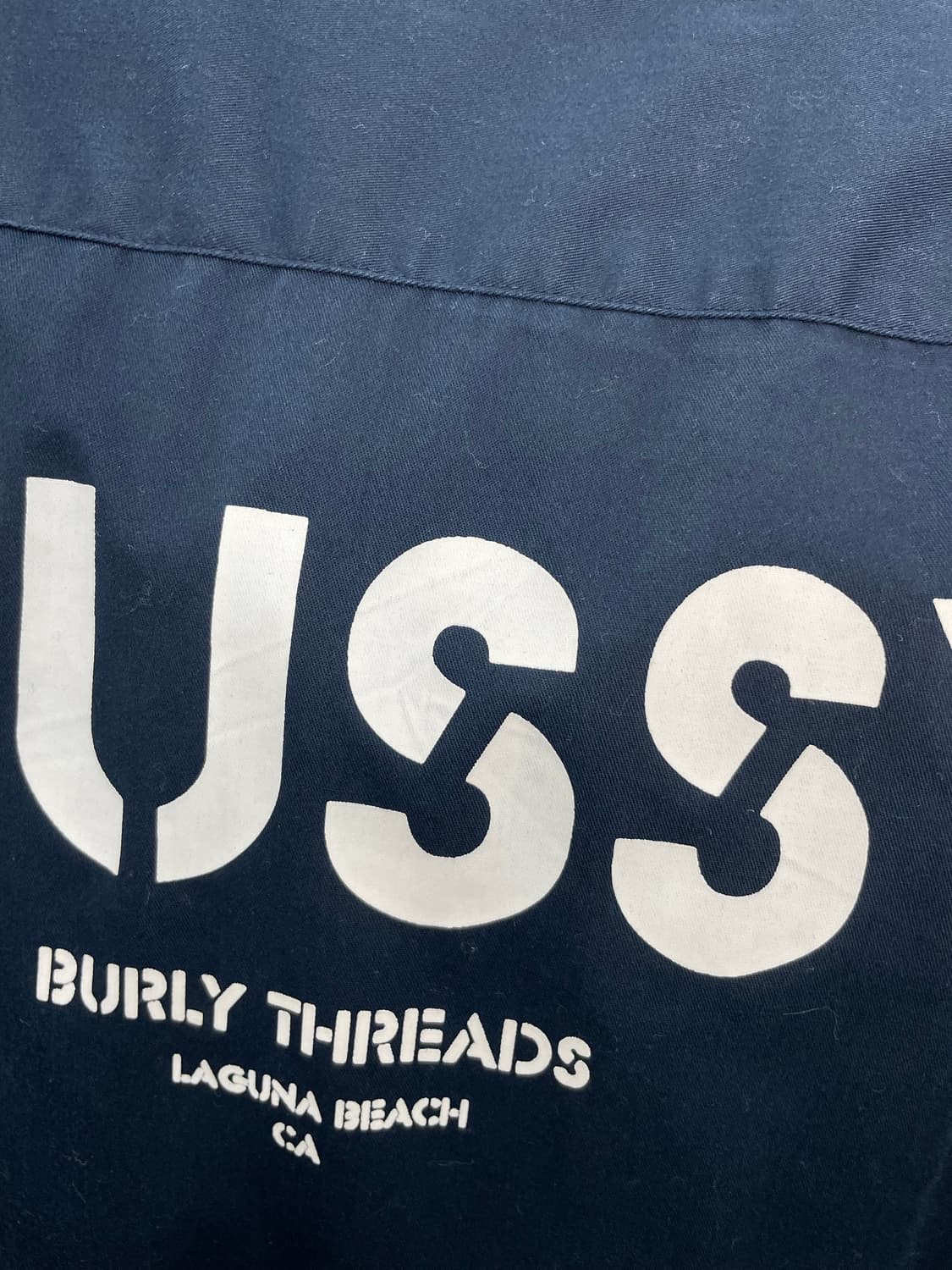 스투시 로고 프린팅 네이비 반팔 셔츠 H2558 상품이미지10