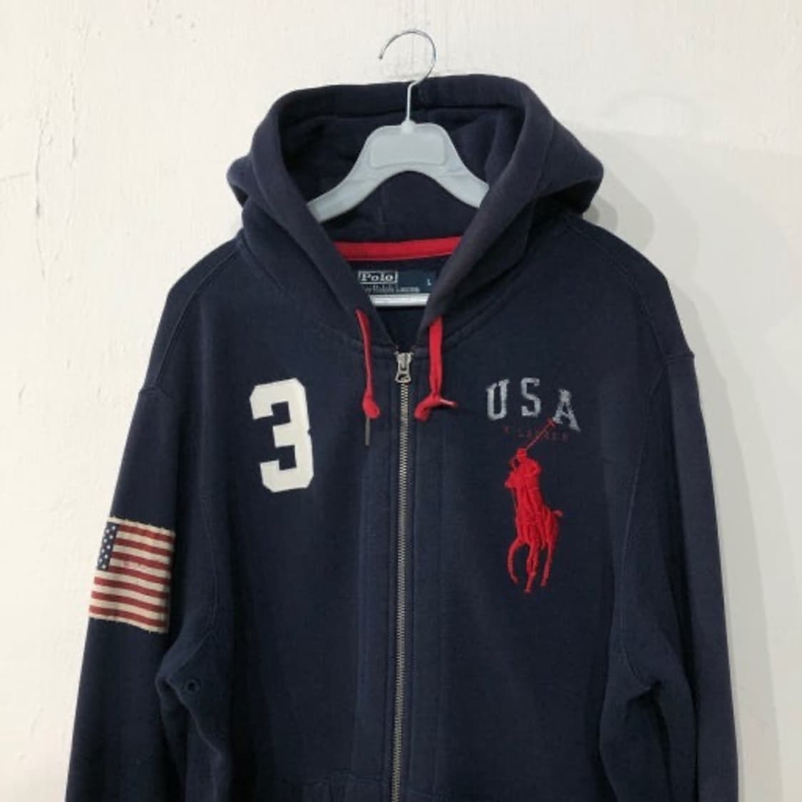 폴로 빅포니 성조기 후드집업 무한 매입합니다 상품이미지1