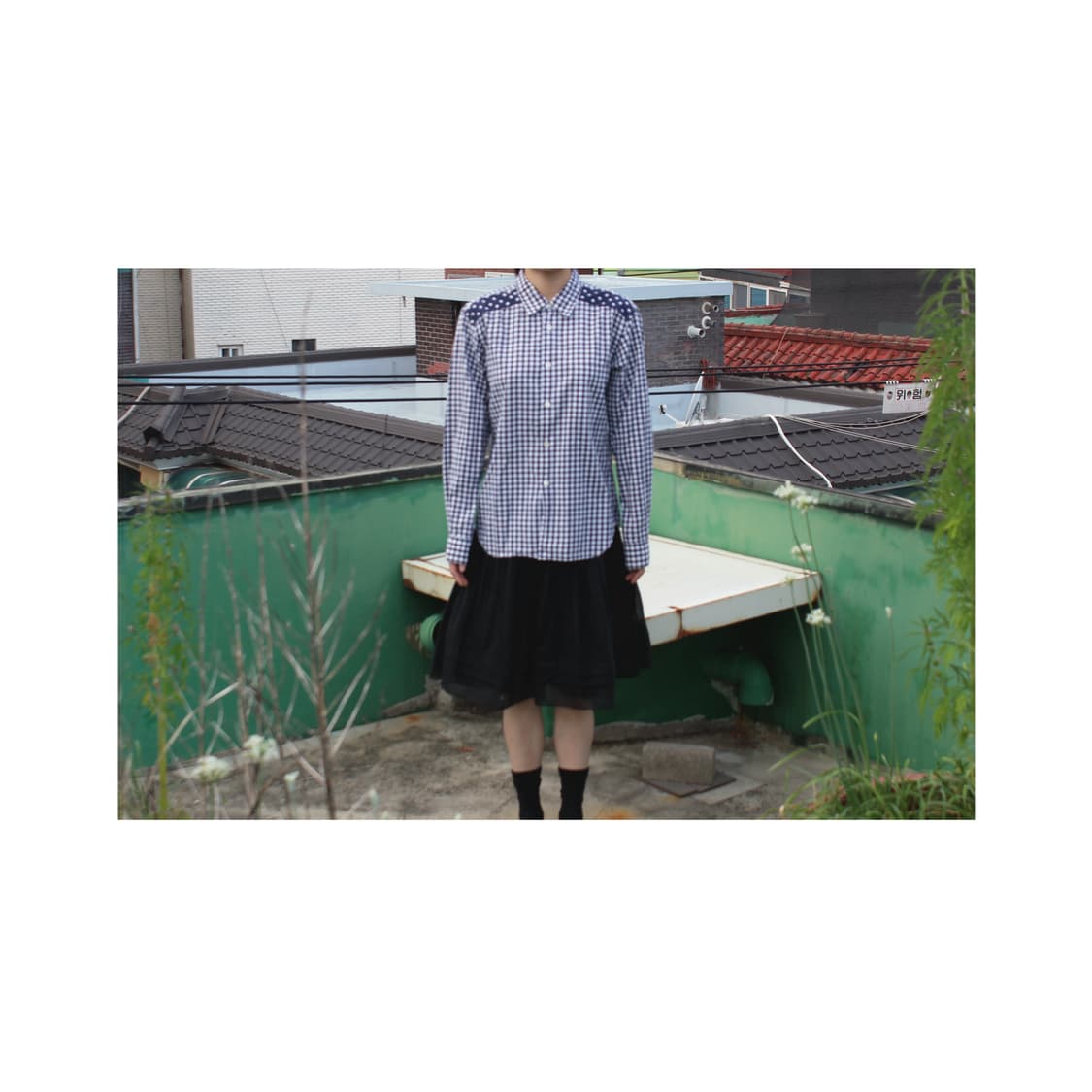 AD2014 Dots Gingham Check Shirt 상품이미지2