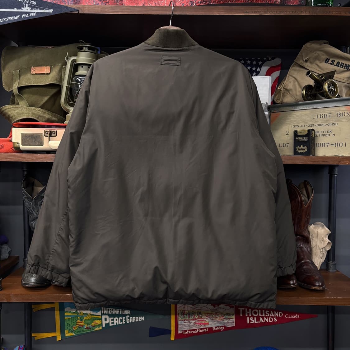 90s YSL 입생로랑 한국생산 빈티지핏 웰메이드 패딩 봄버자켓 N339 상품이미지2