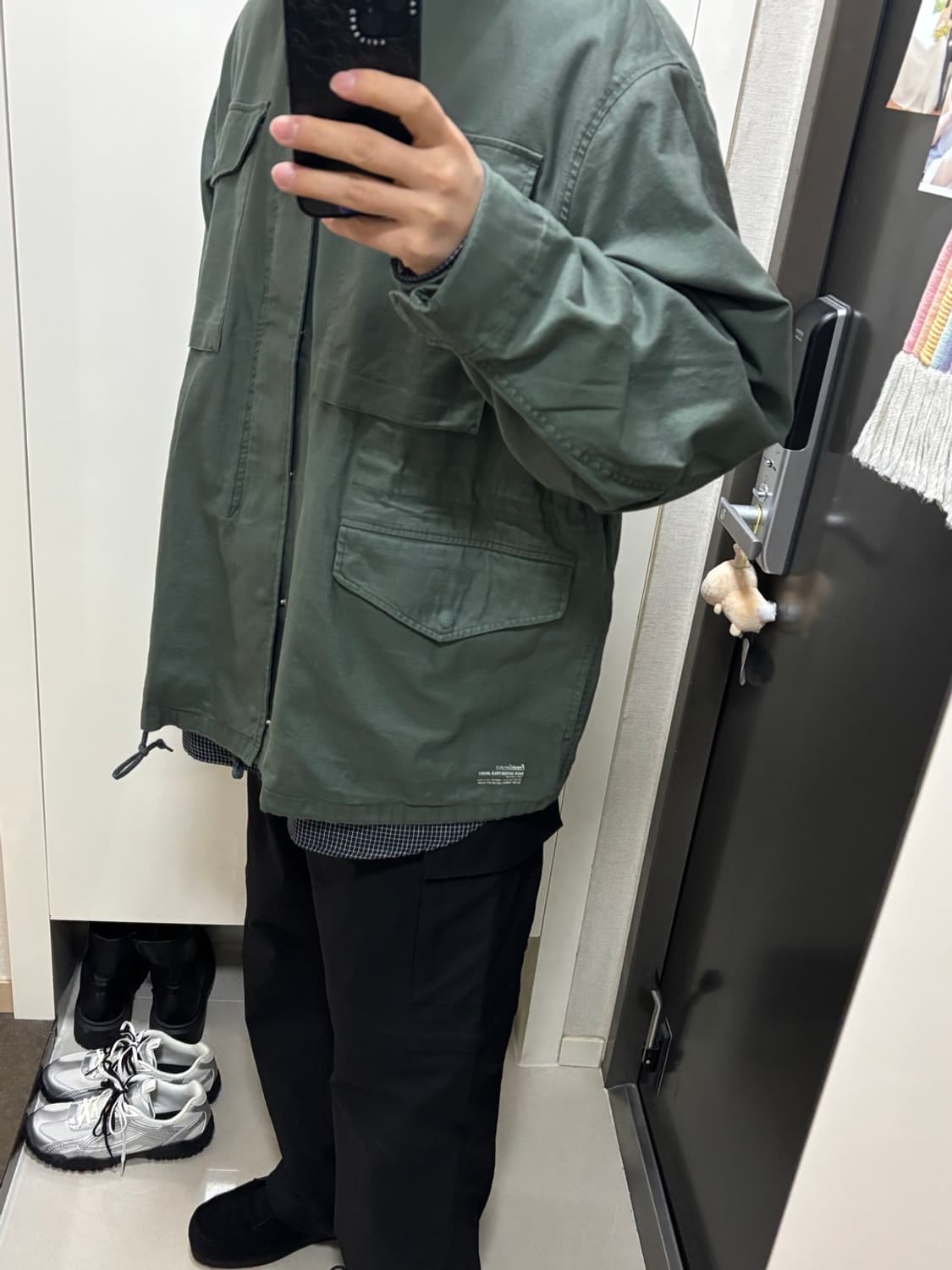 FRESH SERVICE 25ss 백사틴 필드 자켓 올리브 그린 L 상품이미지10