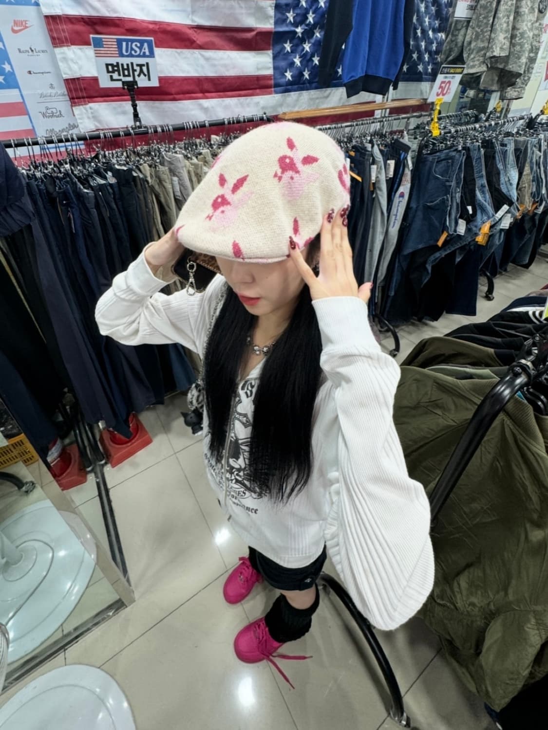 플레이보이 헌팅캡 모자 (일본빈티지) 상품이미지6