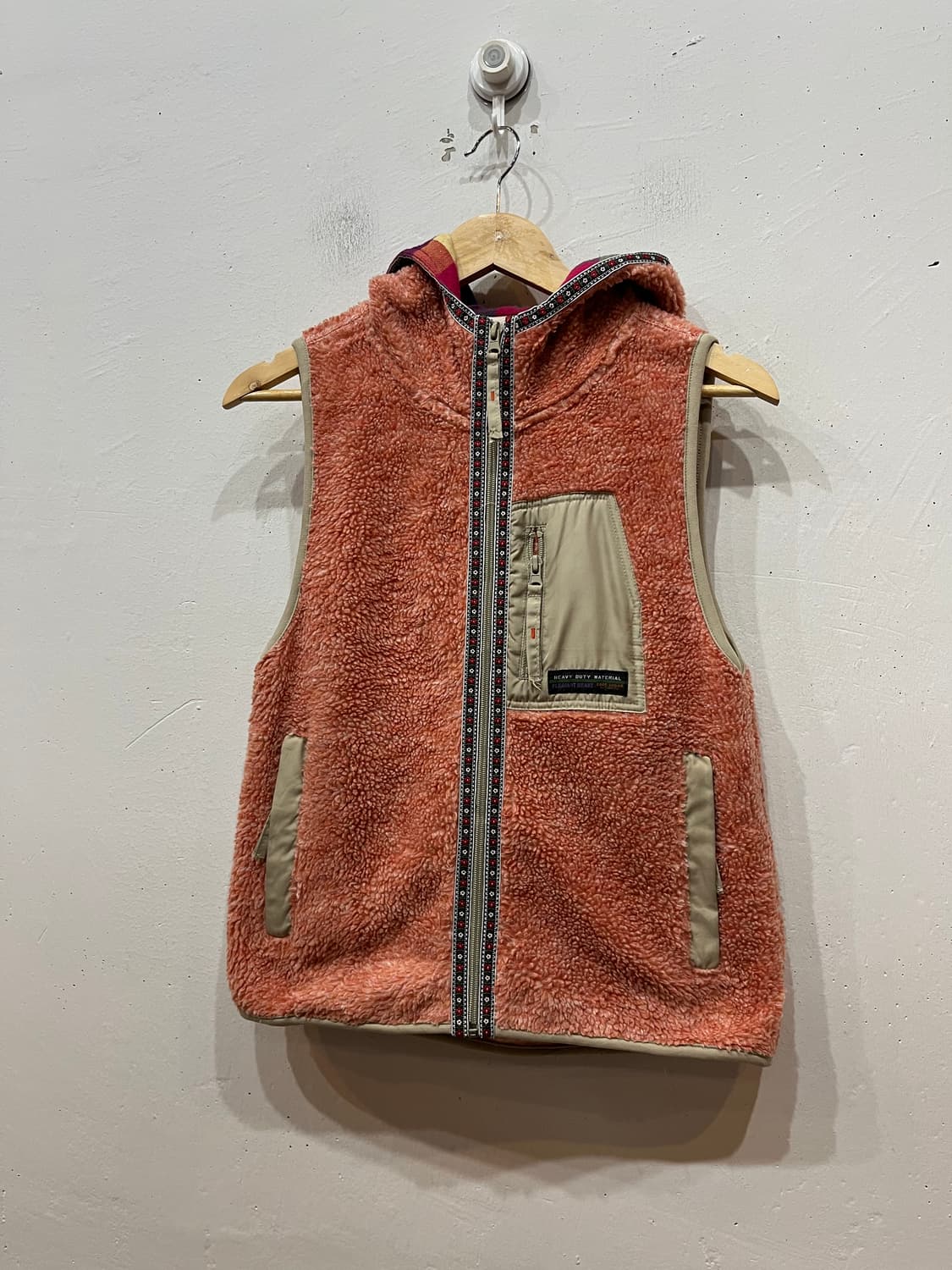 CUBE SUGAR 플리스 후드 베스트 우먼즈 상품이미지1