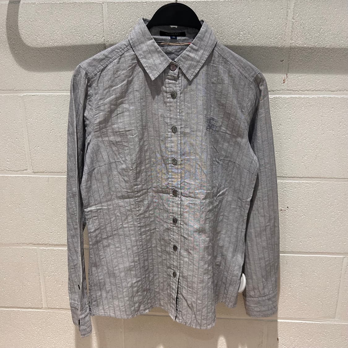 Burberry Logo Embroidered Stripe Shirts 상품이미지6