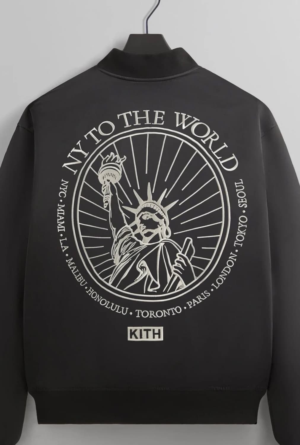 Kith NY to the world 사틴봄버자켓 상품이미지1