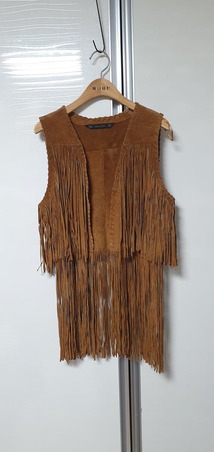 자라 세무가죽 태슬 베스트 ( M ) 상품이미지1