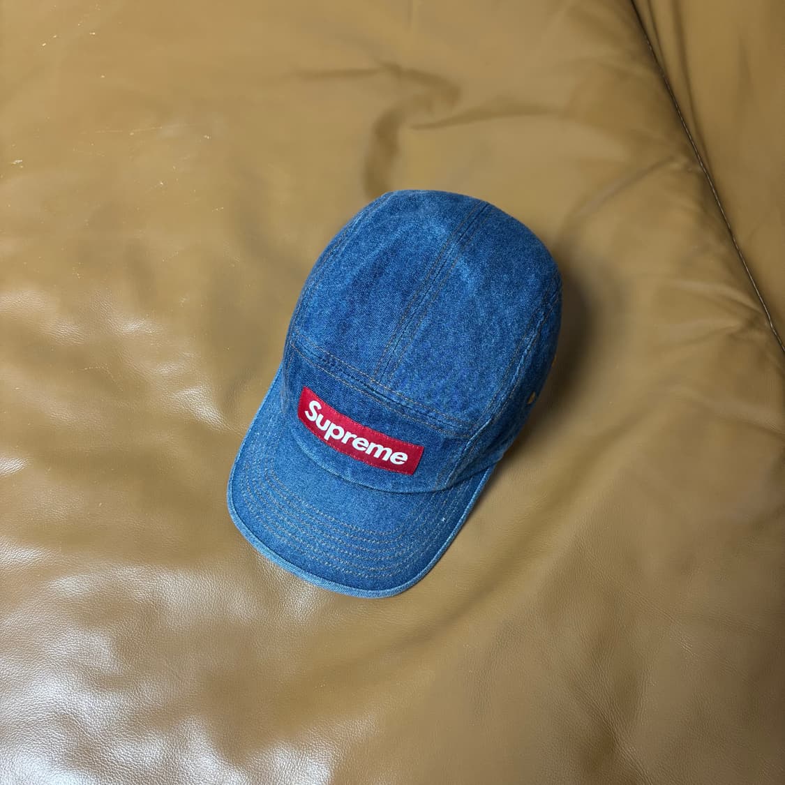 슈프림 캠프캡 모자 박스로고 22FW 데님 상품이미지5