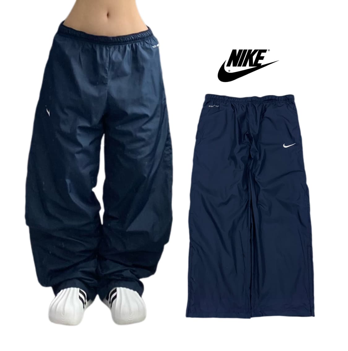 나이키 스우시 올드스쿨 와이드 바람막이 트랙팬츠 상품이미지1