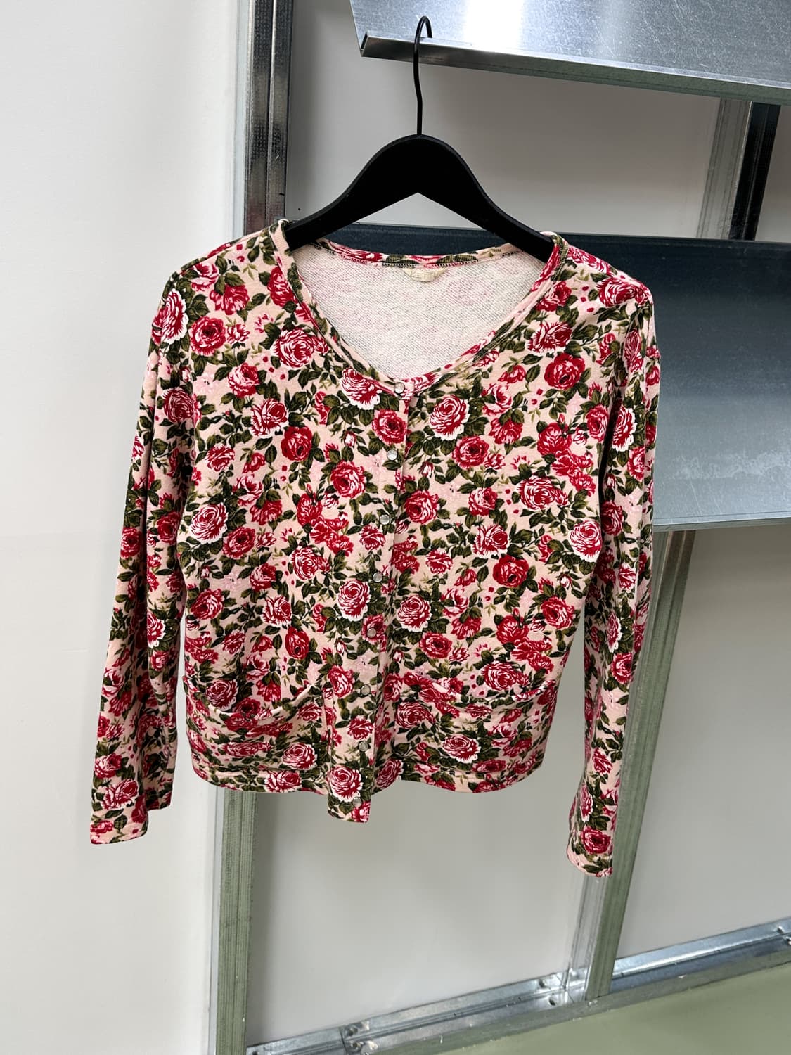 vintage flower cotton cardigan 상품이미지3