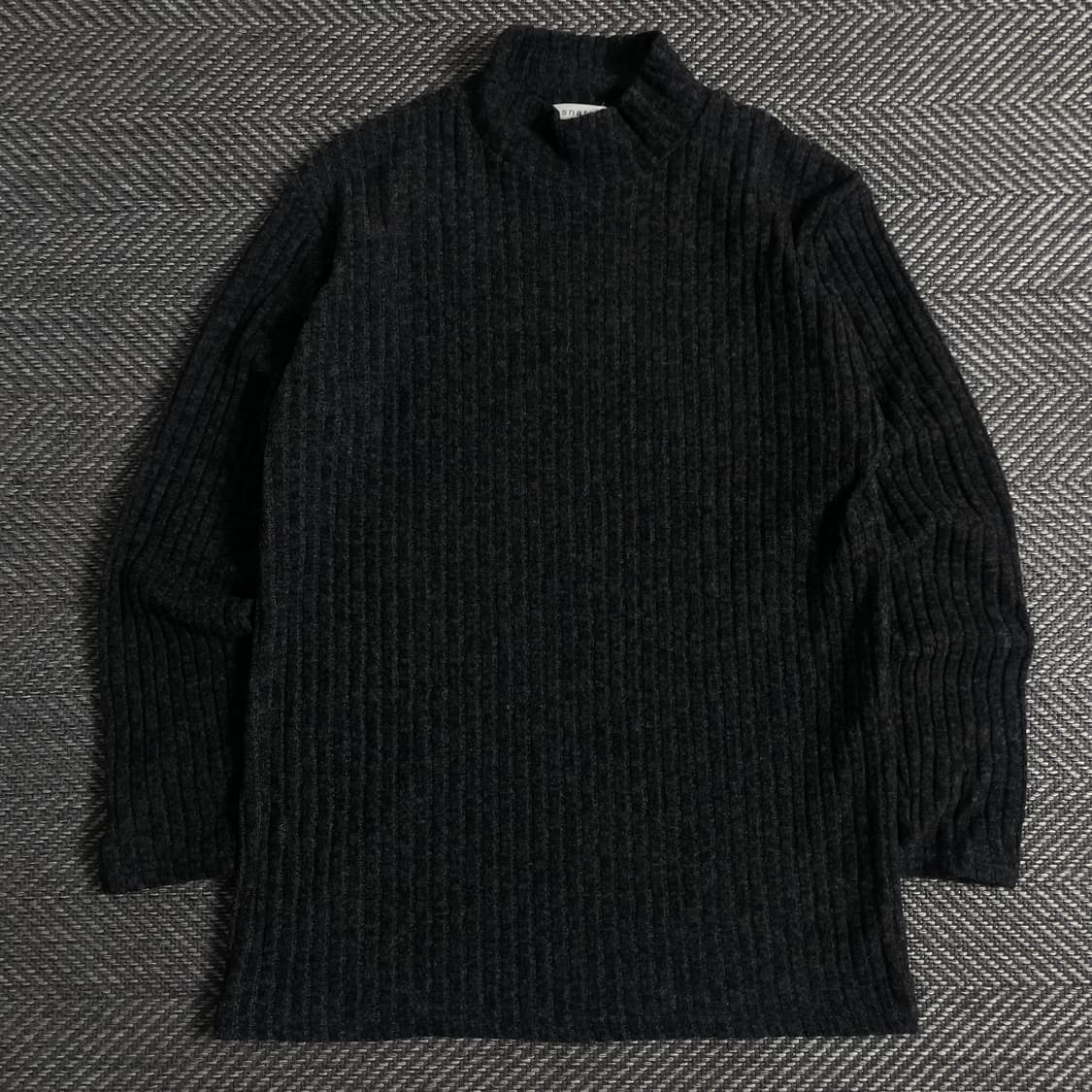 빈티지 골지 니트 챠콜 그레이o 3508 상품이미지1