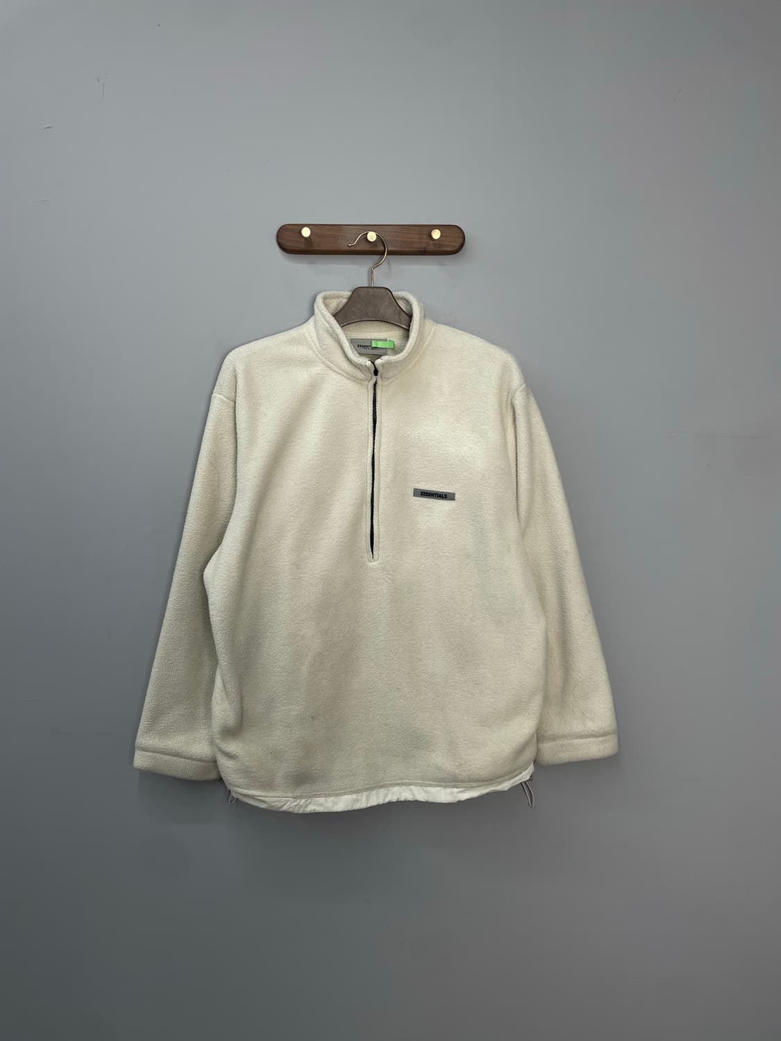 에센셜 아이보리 반집업 플리스 H1897 상품이미지2