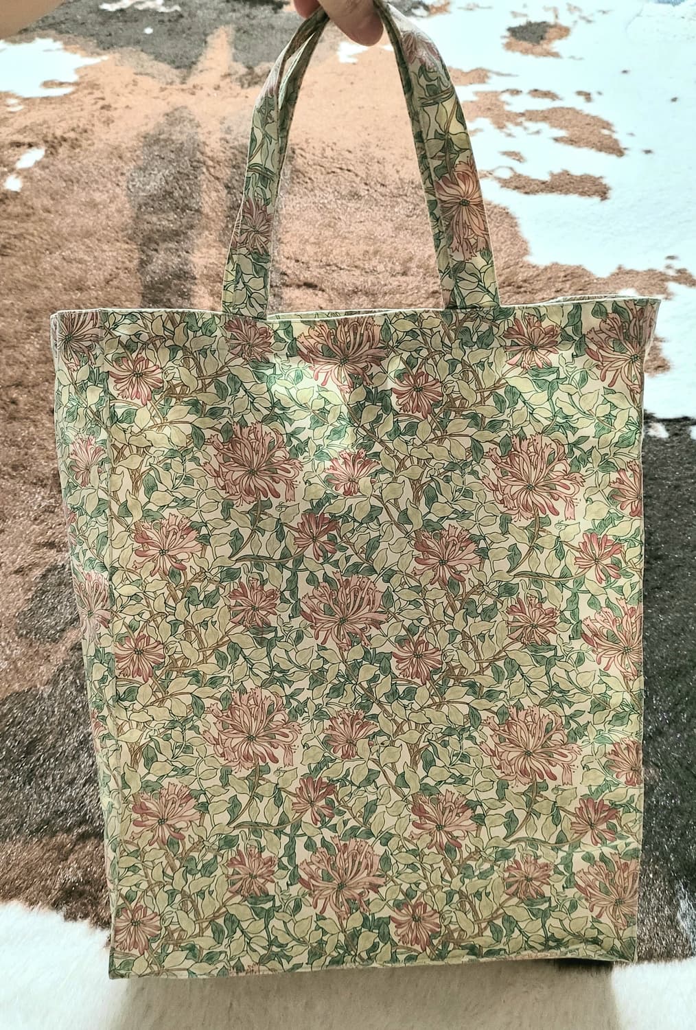사랑스런 꽃무늬 패턴의 에코백 상품이미지1