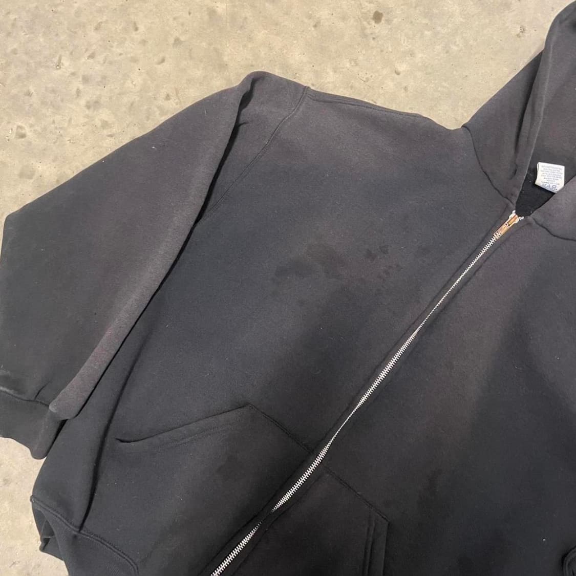 러셀 애슬레틱 페이드 후드집업 블랙 상품이미지4