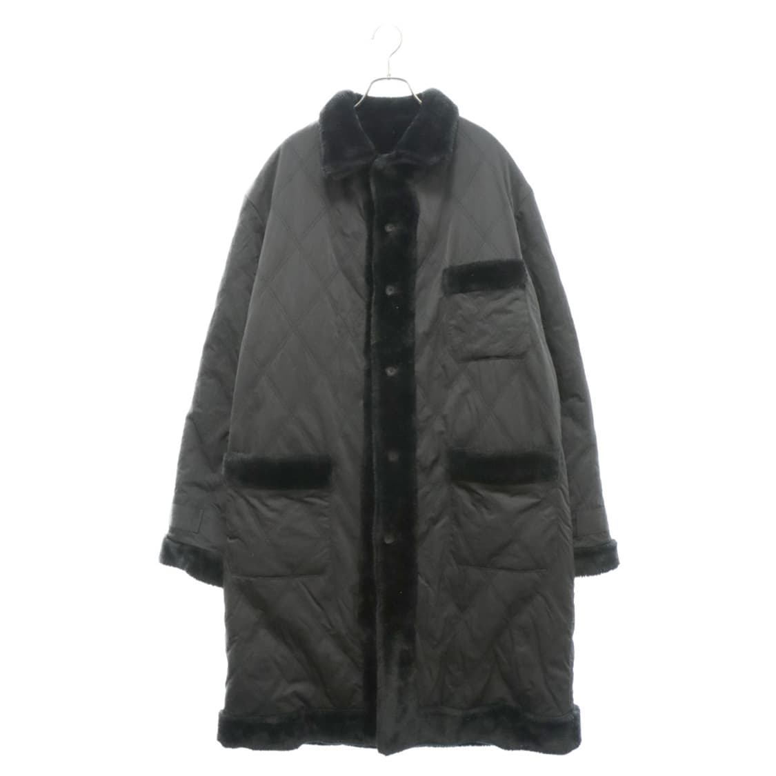 요지야마모토 리버시블 퀼트 퍼코트 3size 상품이미지2