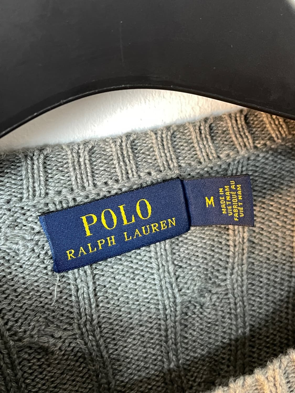 폴로 랄프로렌 그레이 케이블 니트 상품이미지4
