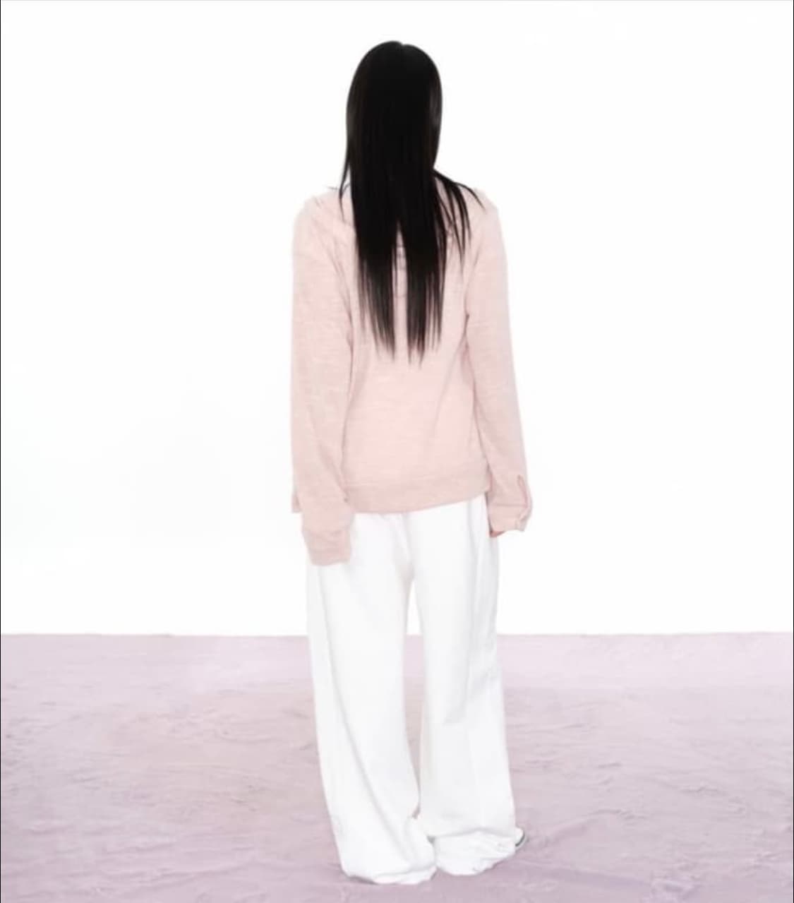 애즈온 선데이 후드 핑크 가디건 상품이미지2