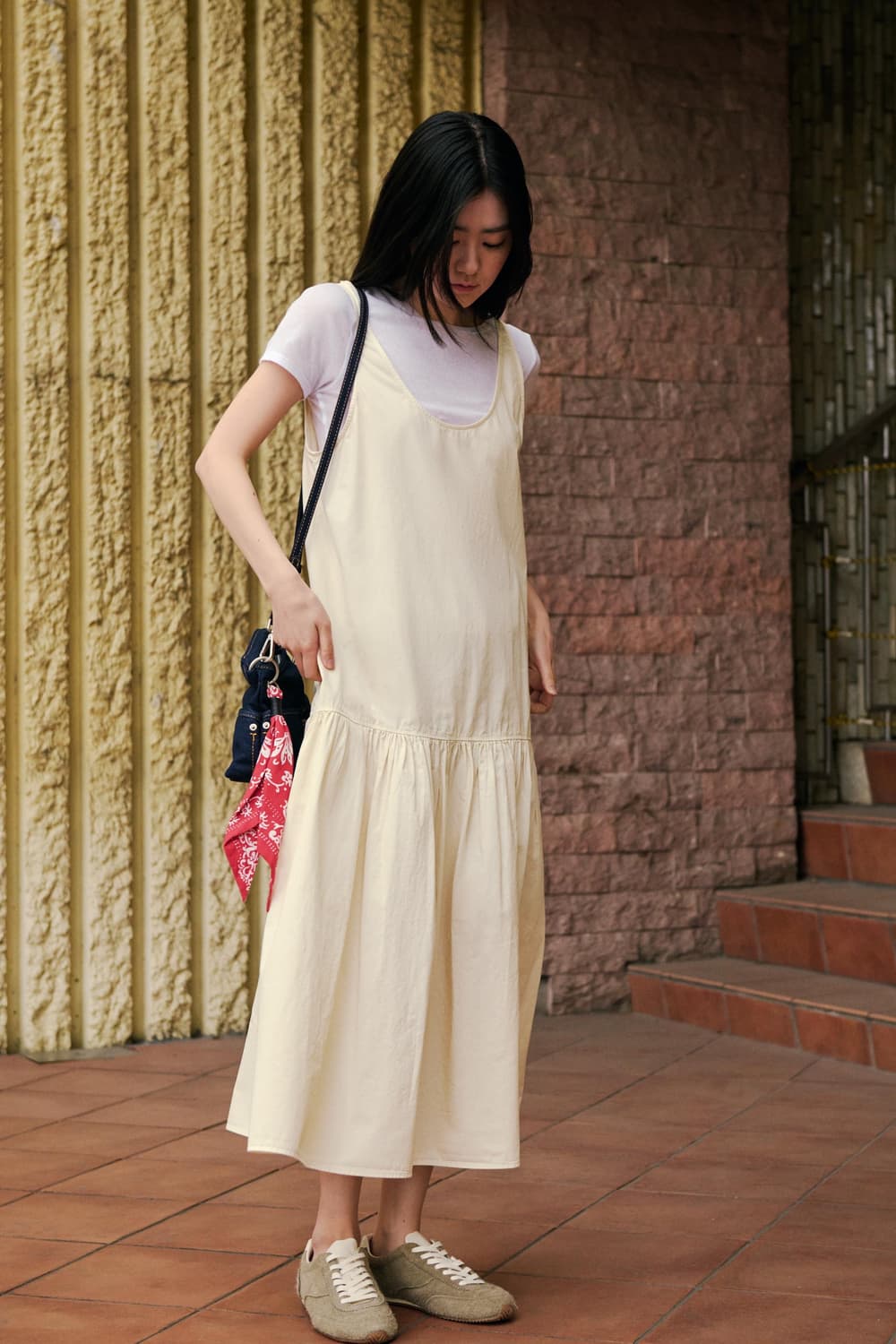 zara 자라 셔링 밑단 미디 원피스 상품이미지4