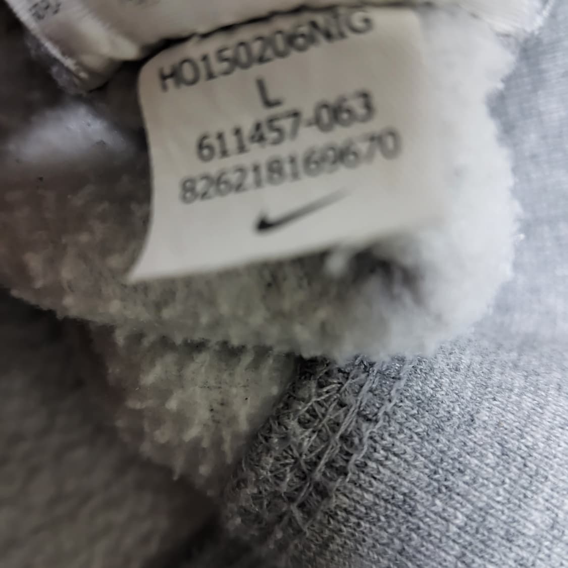 나이키 스우시 기모 후두 긴팔 티 남자 겨울 100 105 상품이미지8