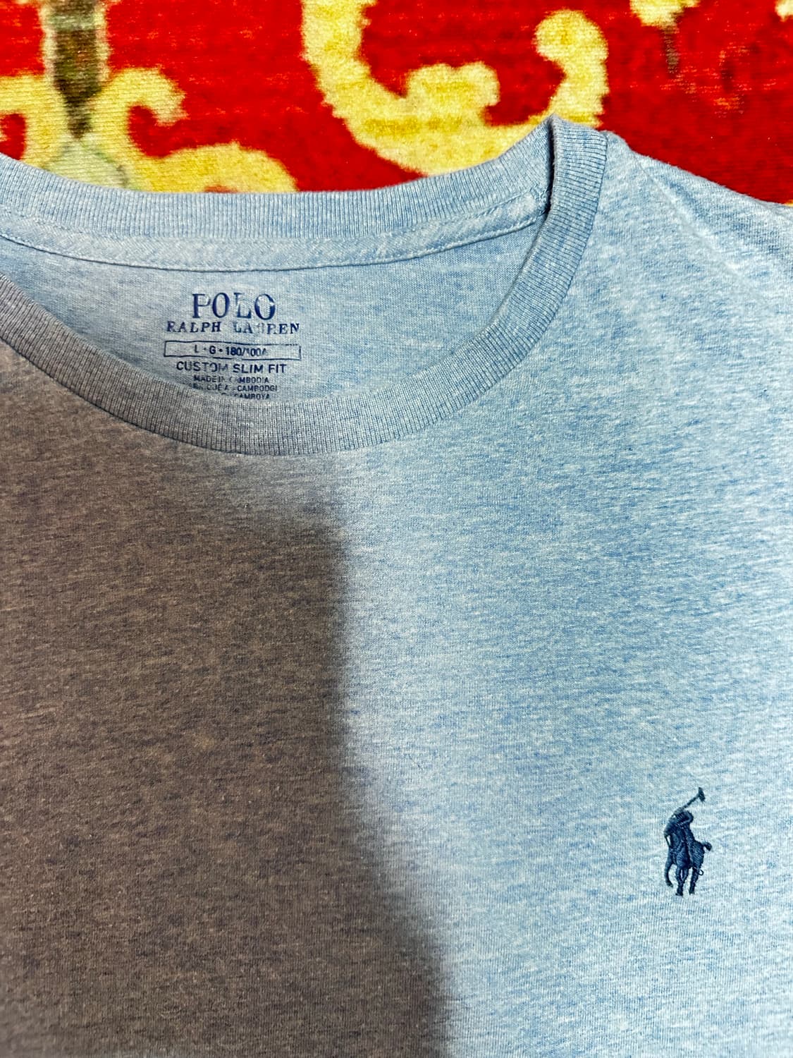 폴로 랄프로렌 로고 반팔 티셔츠 스카이블루 상품이미지2